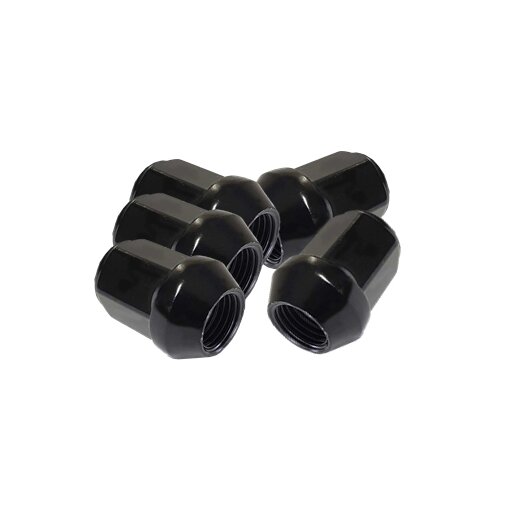 WheelForce Radmuttern/Lug nuts M12x1,5x60° BLACK - Image 1