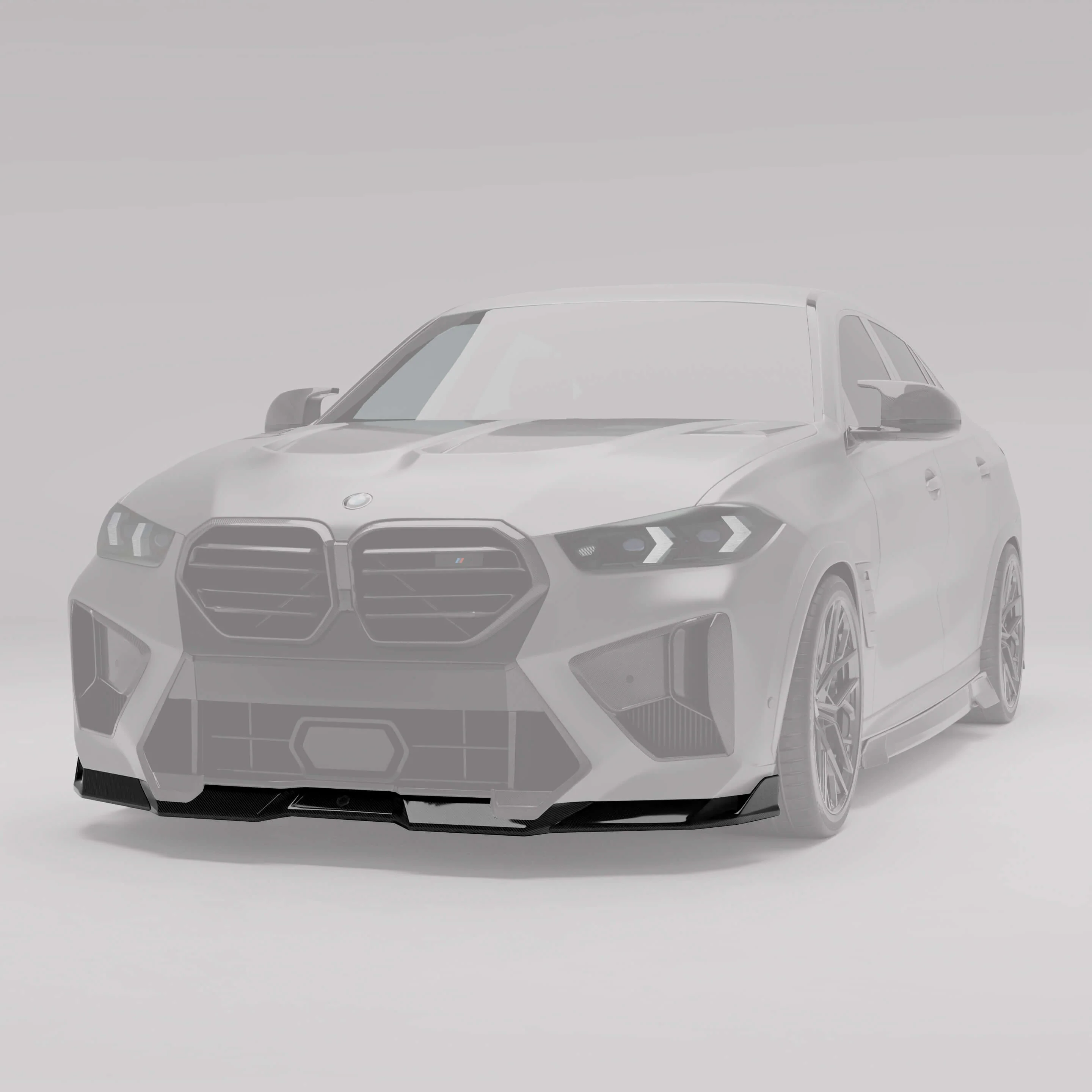 Carbon Fiber Front Lip Diffuser for BMW X6M F96 LCI - Image 1