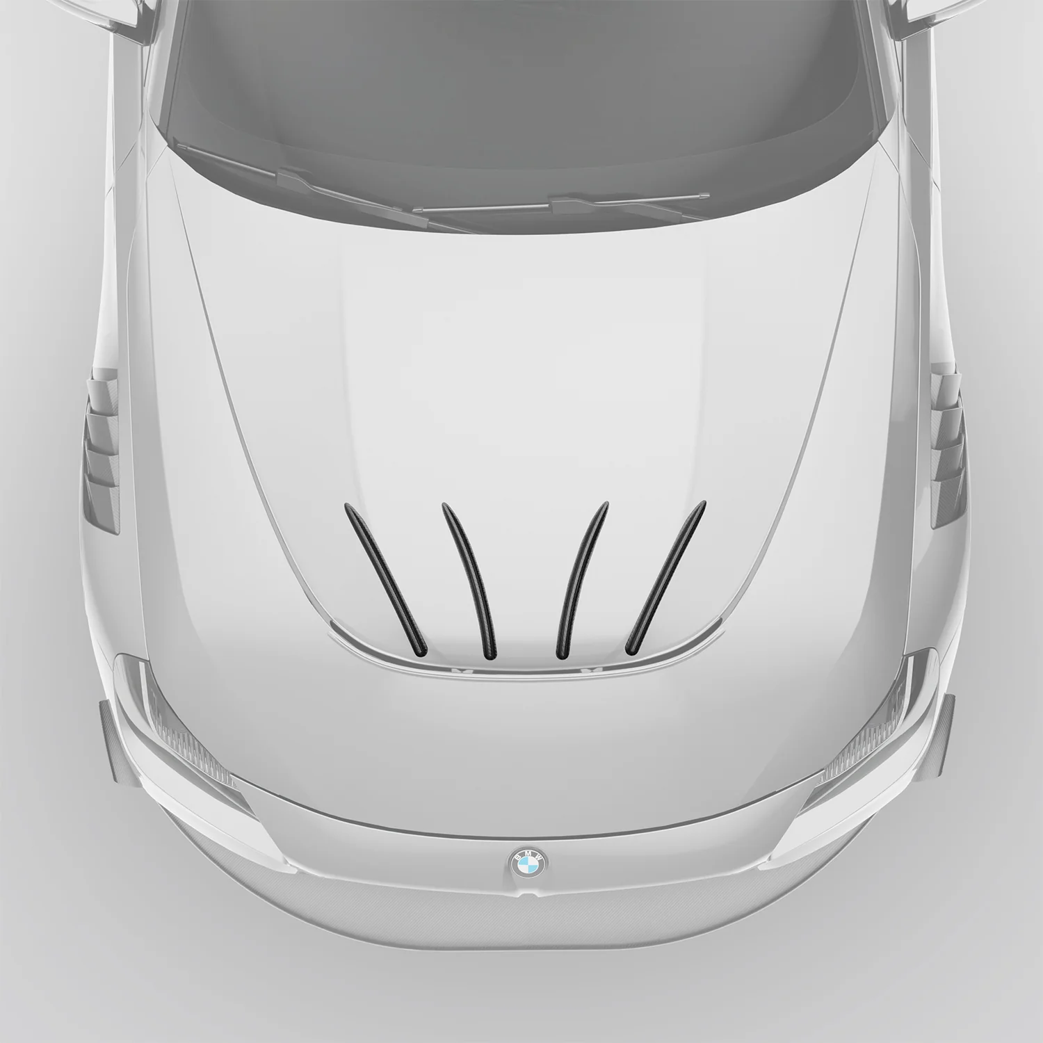 Карбонові аеродинамічні накладки капота для BMW G87 M2 thumbnail 2