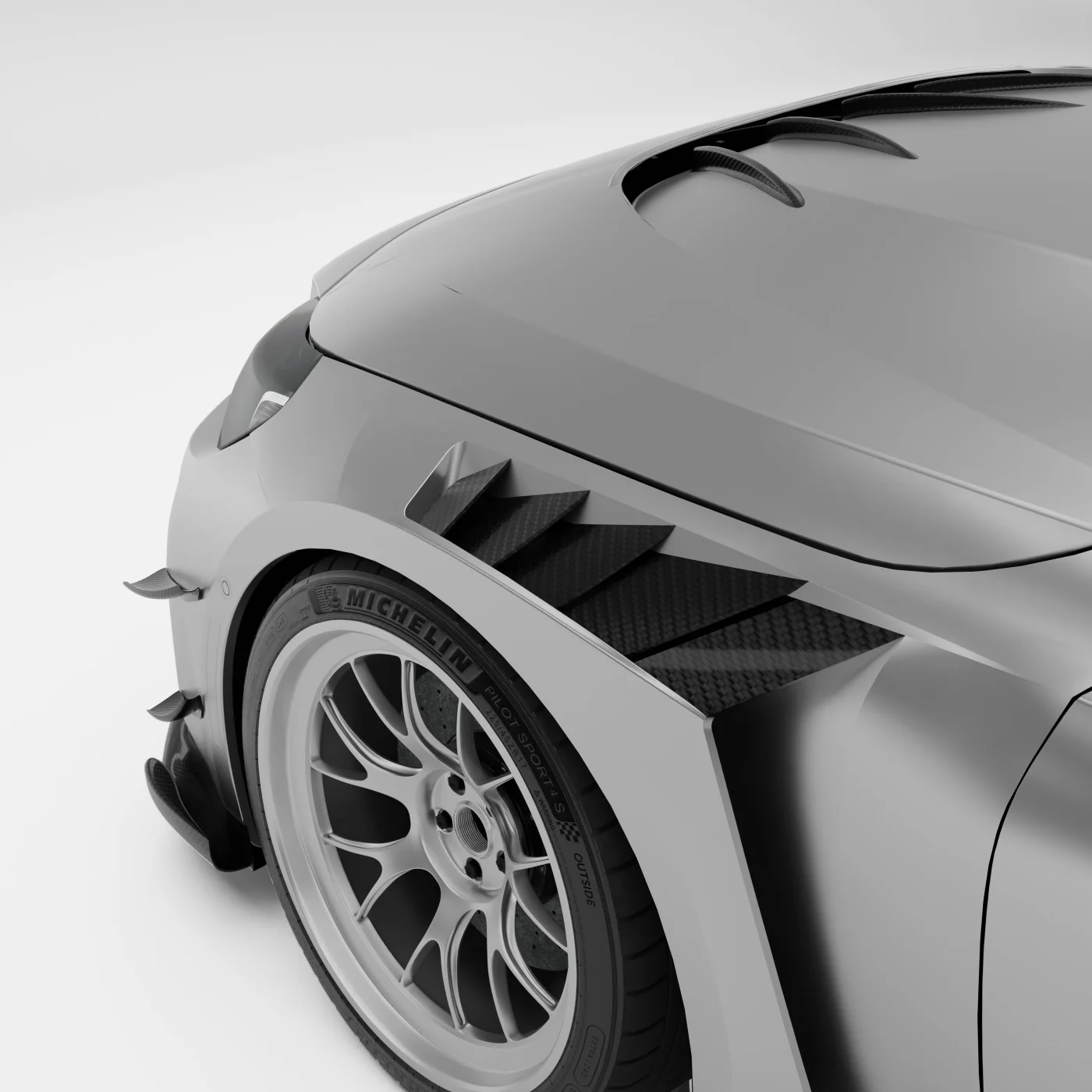 Carbon Fiber Side Fenders for BMW G87 M2 - Image 1