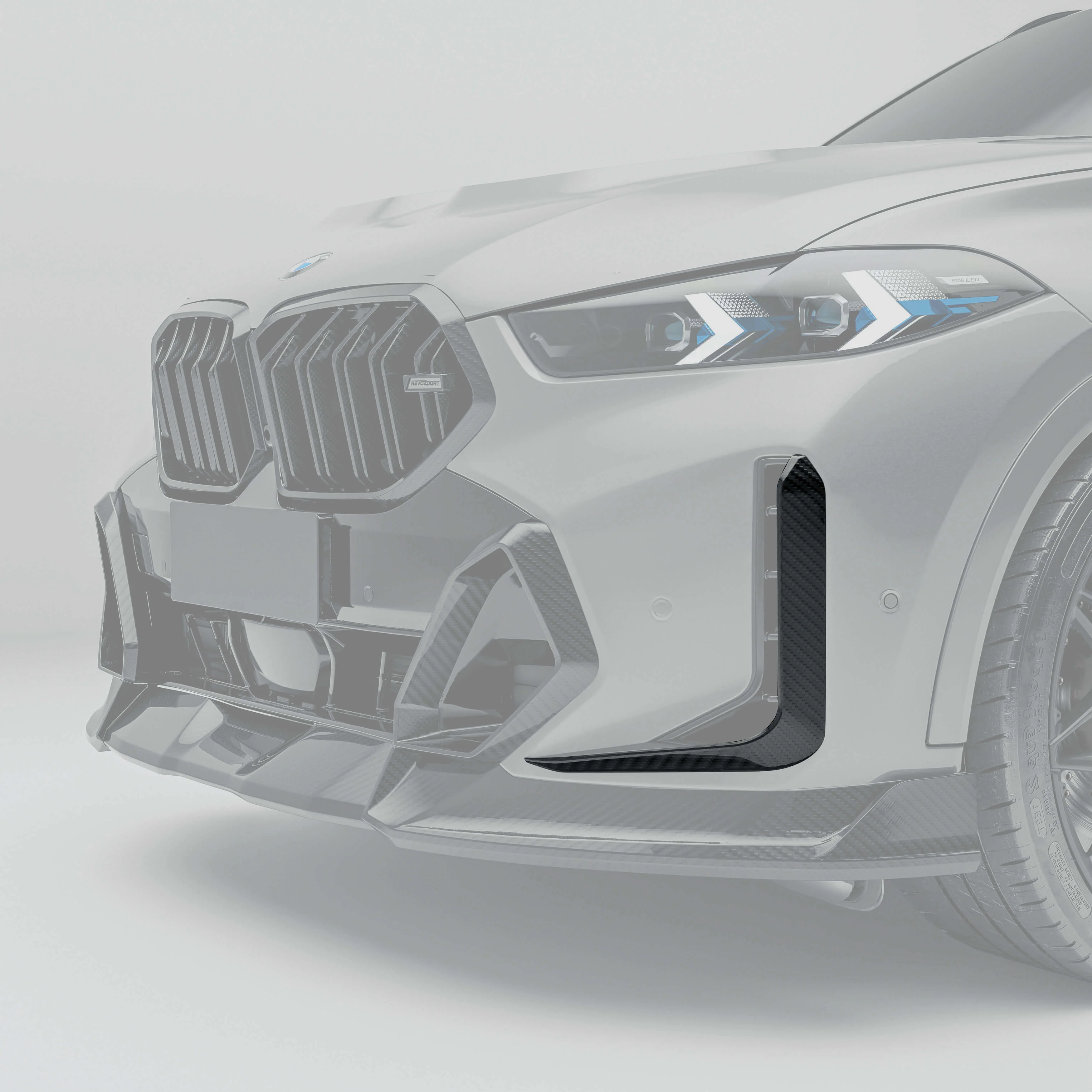 Carbon Fiber Front Canards for BMW X6 G06 LCI thumbnail 2