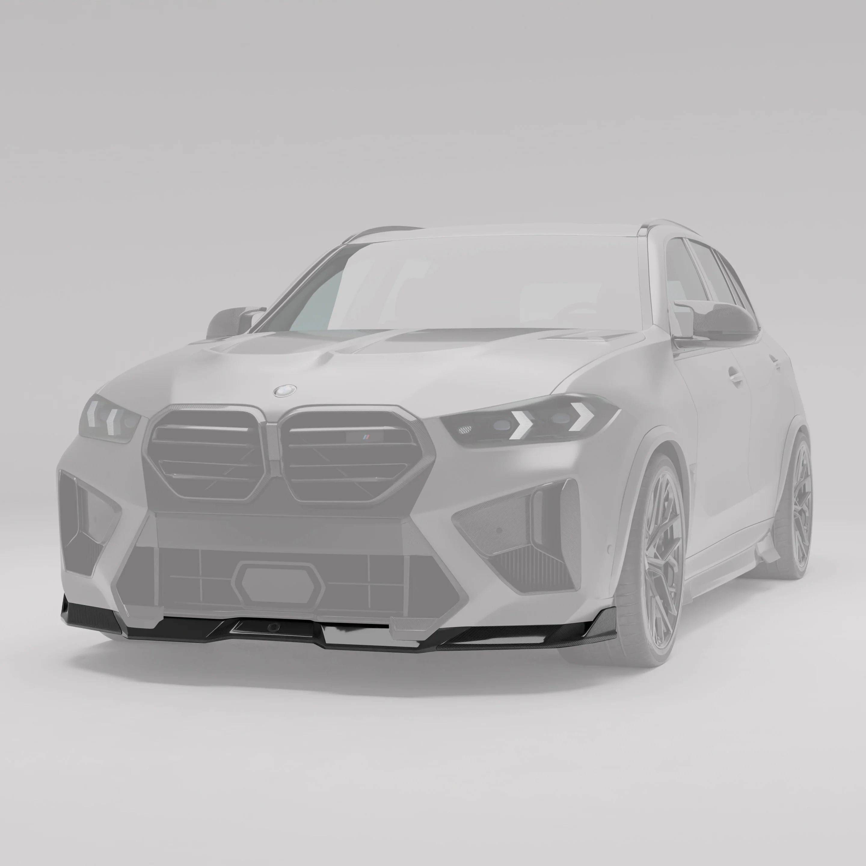 Carbon Fiber Front Lip Diffuser for BMW X5M F95 LCI - Image 1