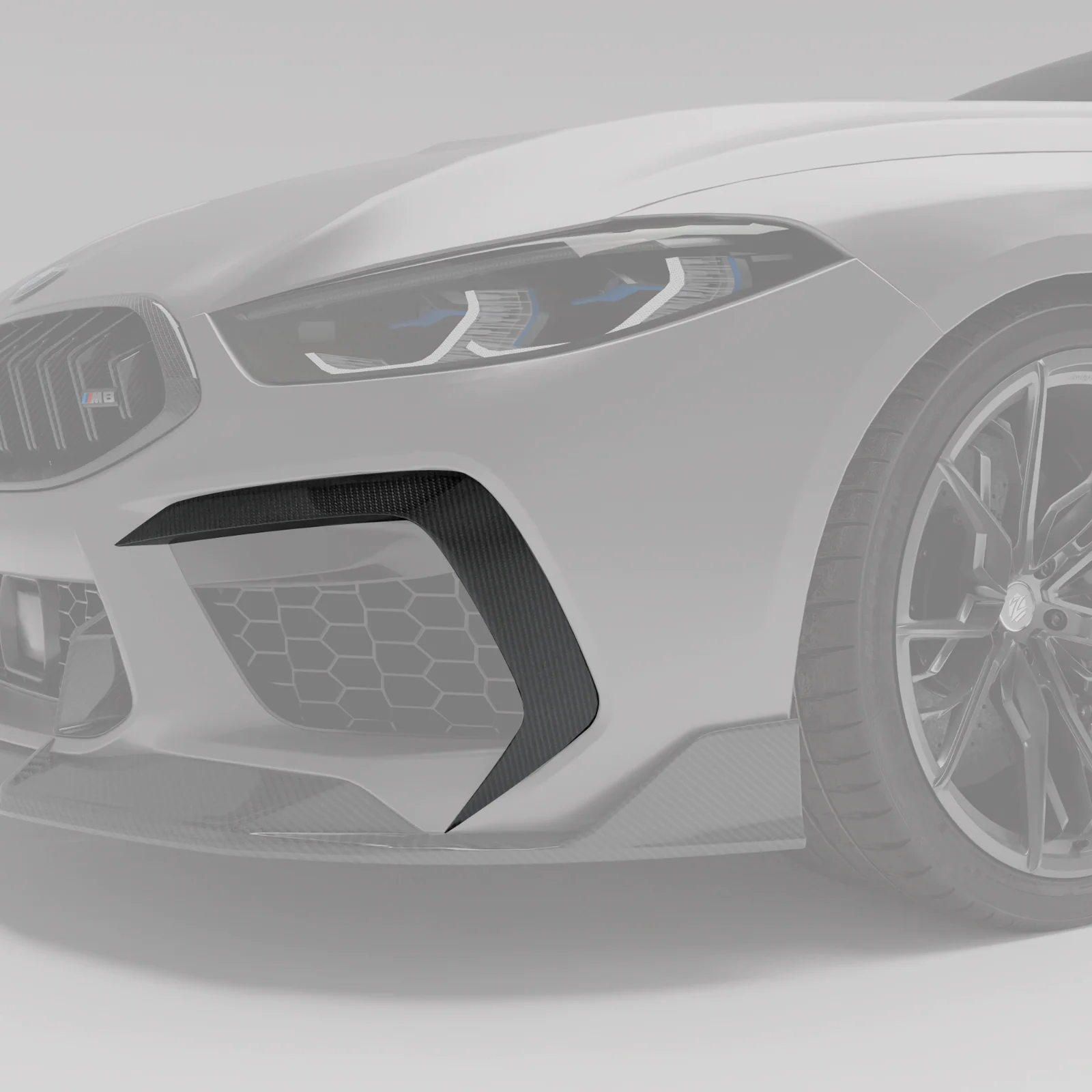 Carbon Fiber Front Bumper Canards for BMW F91 F92 F93 M8 - Image 1