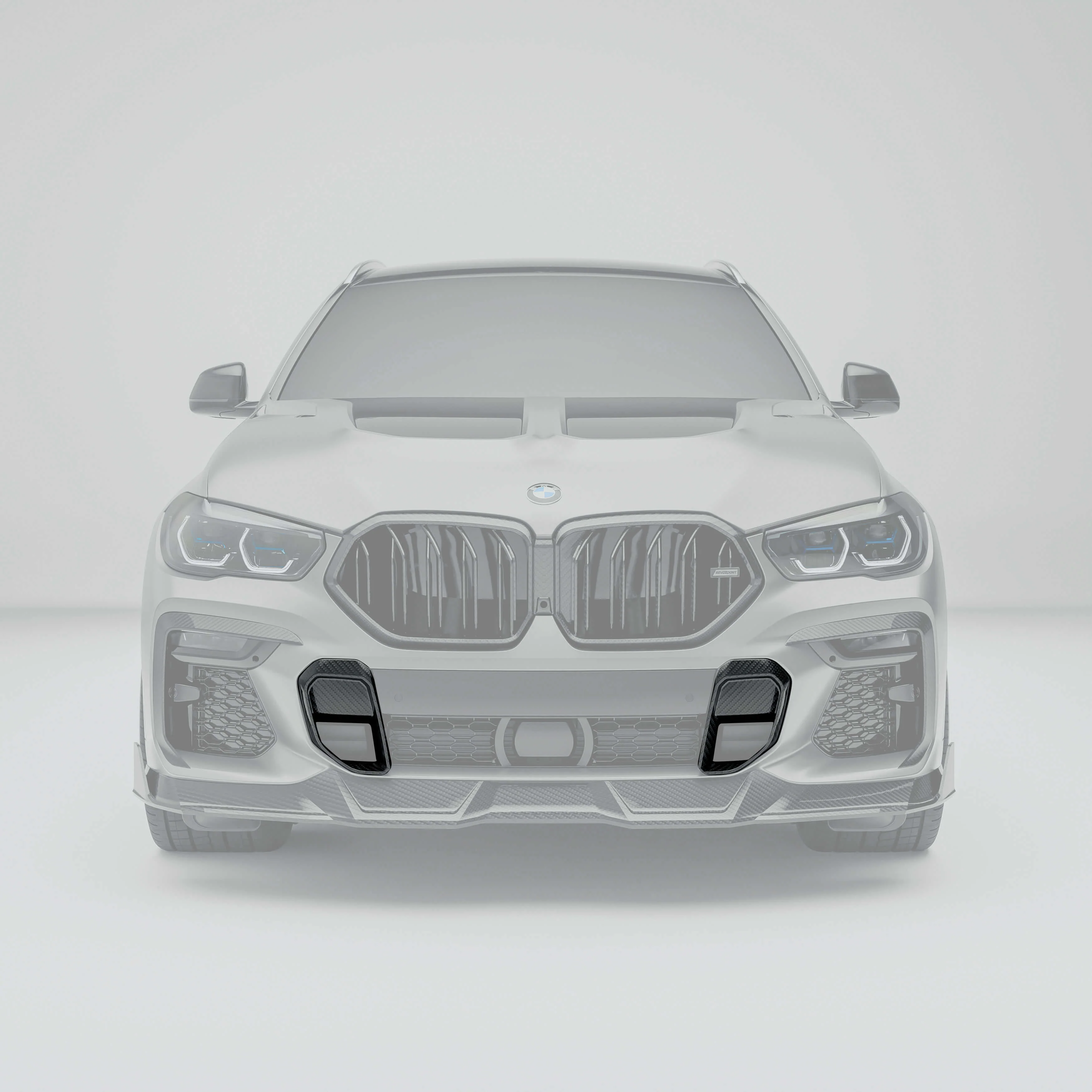 Carbon Fiber Front Bumper Air Intake Vents for BMW X6 G06 LCI - Image 1