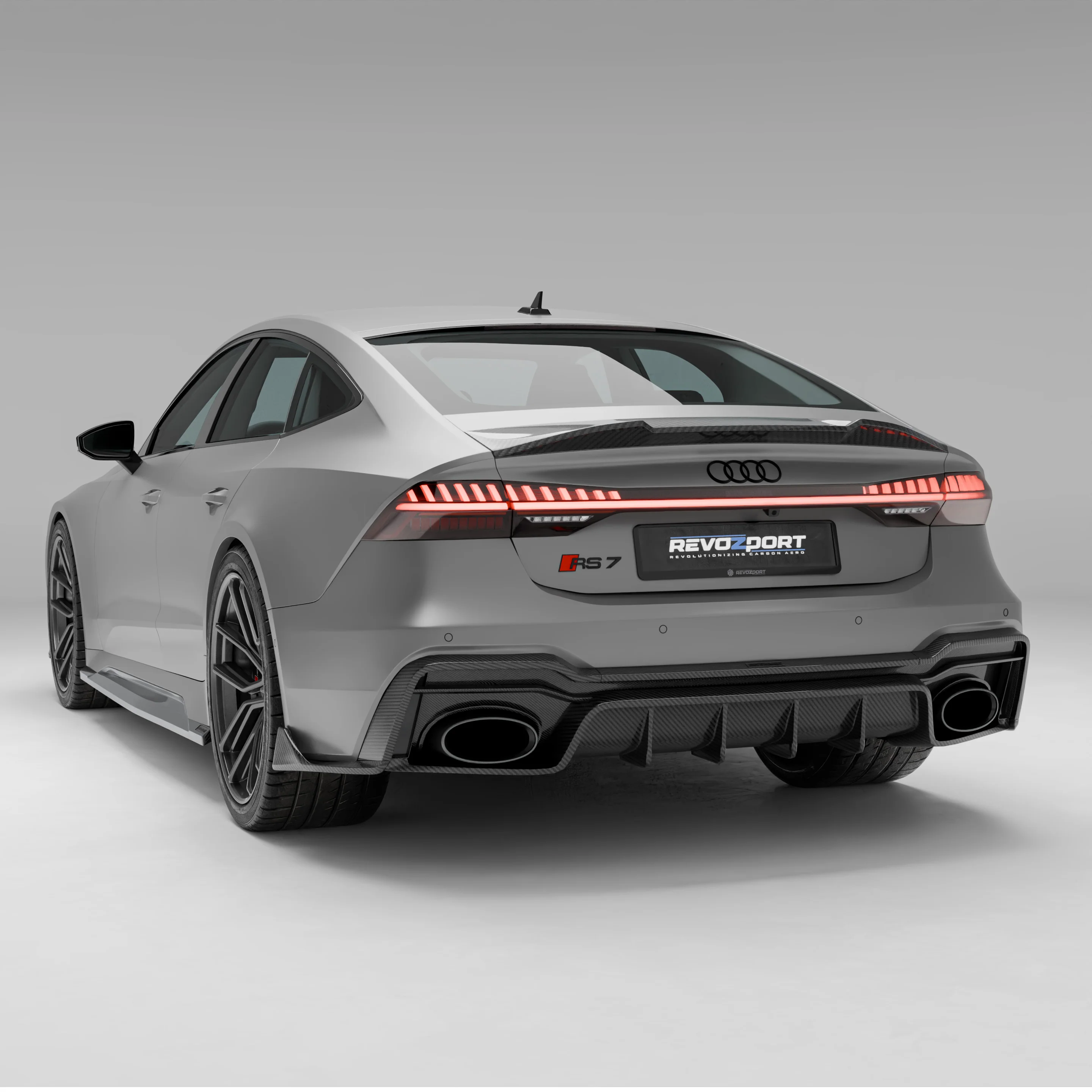 Карбоновий задній дифузор для Audi RS7 C8 thumbnail 8