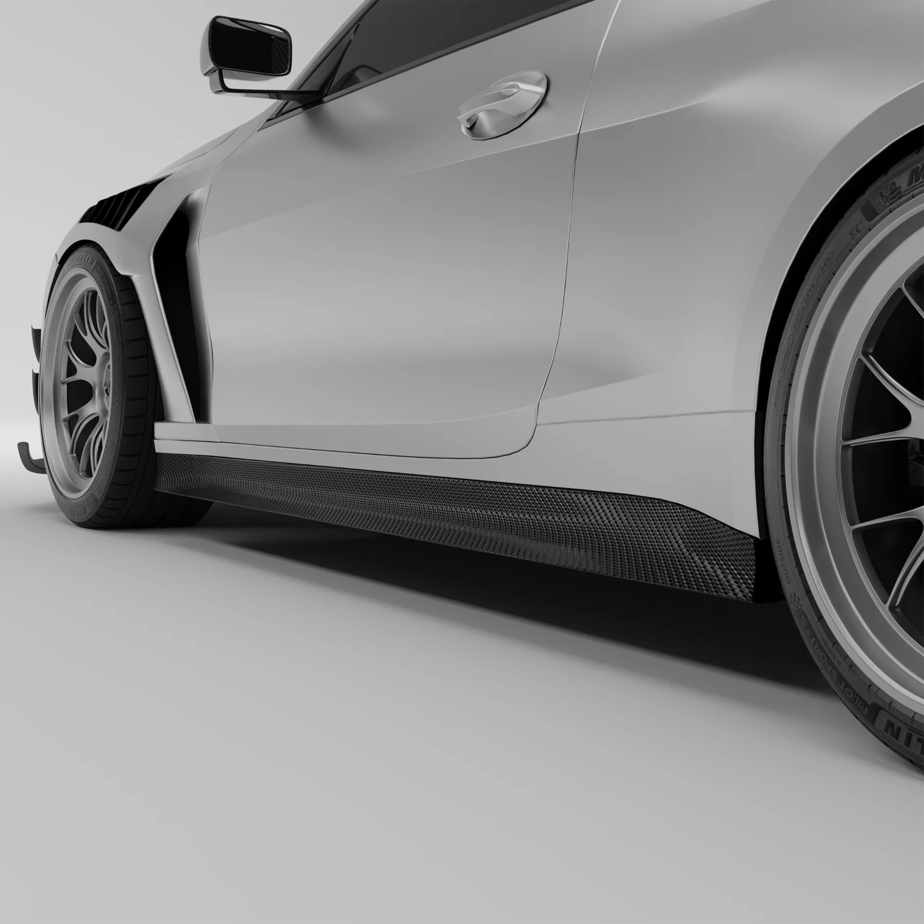 Carbon Fiber Side Skirts for BMW G82 G83 M4 - Image 1