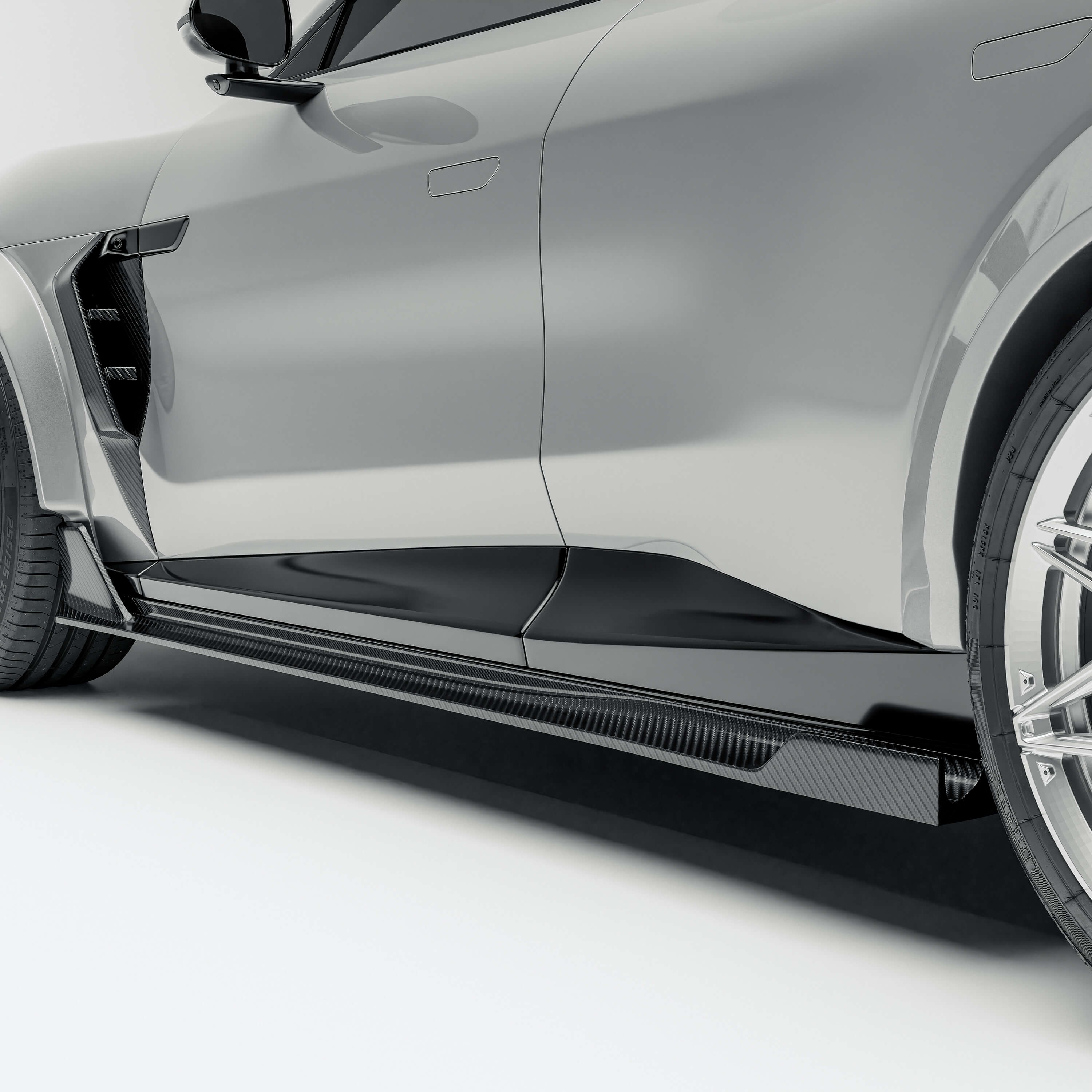 Carbon Fiber Side Skirts for Xiaomi YU7 thumbnail 2