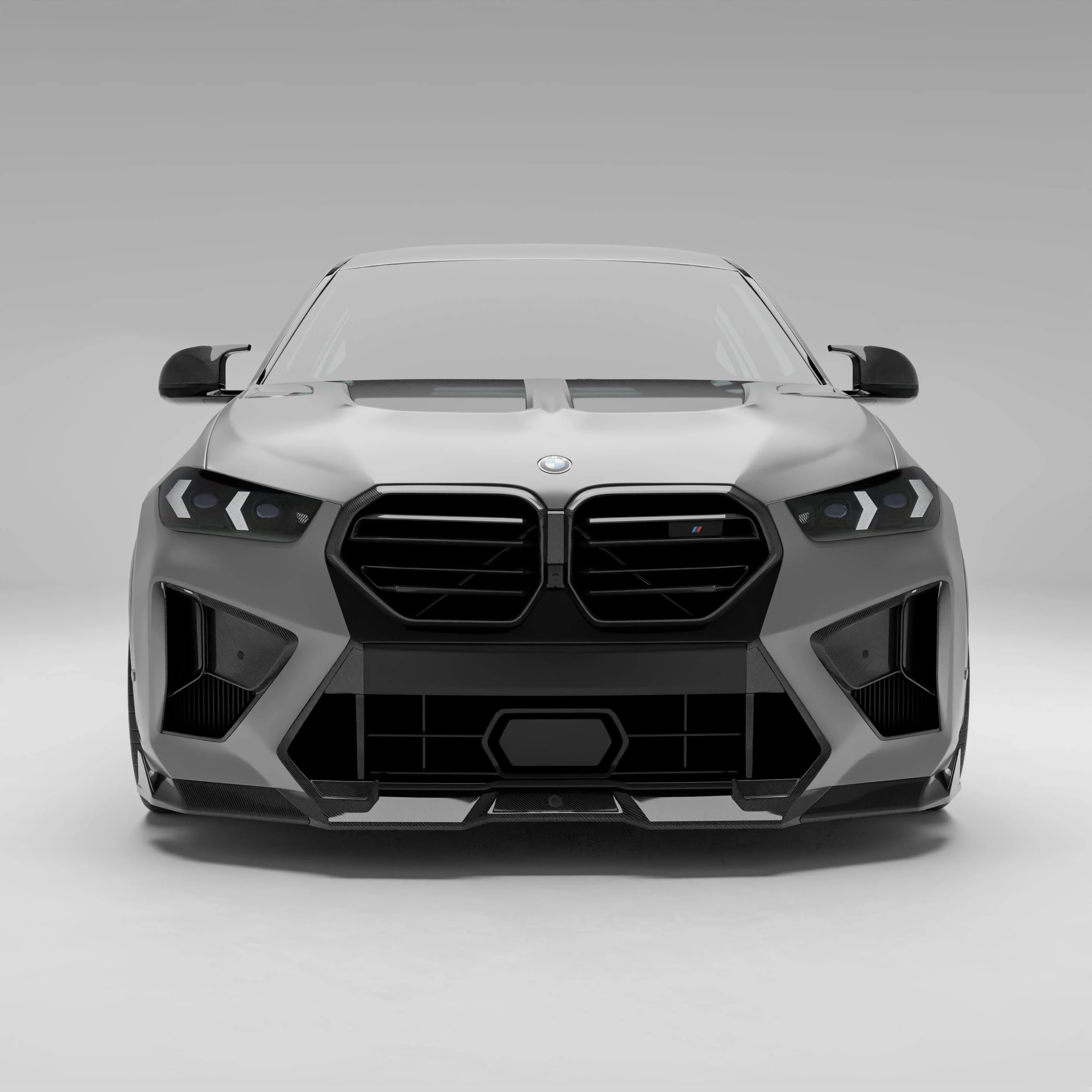 Карбонові повітрозабірники переднього бампера для BMW X5M X6M F95 LCI thumbnail 2