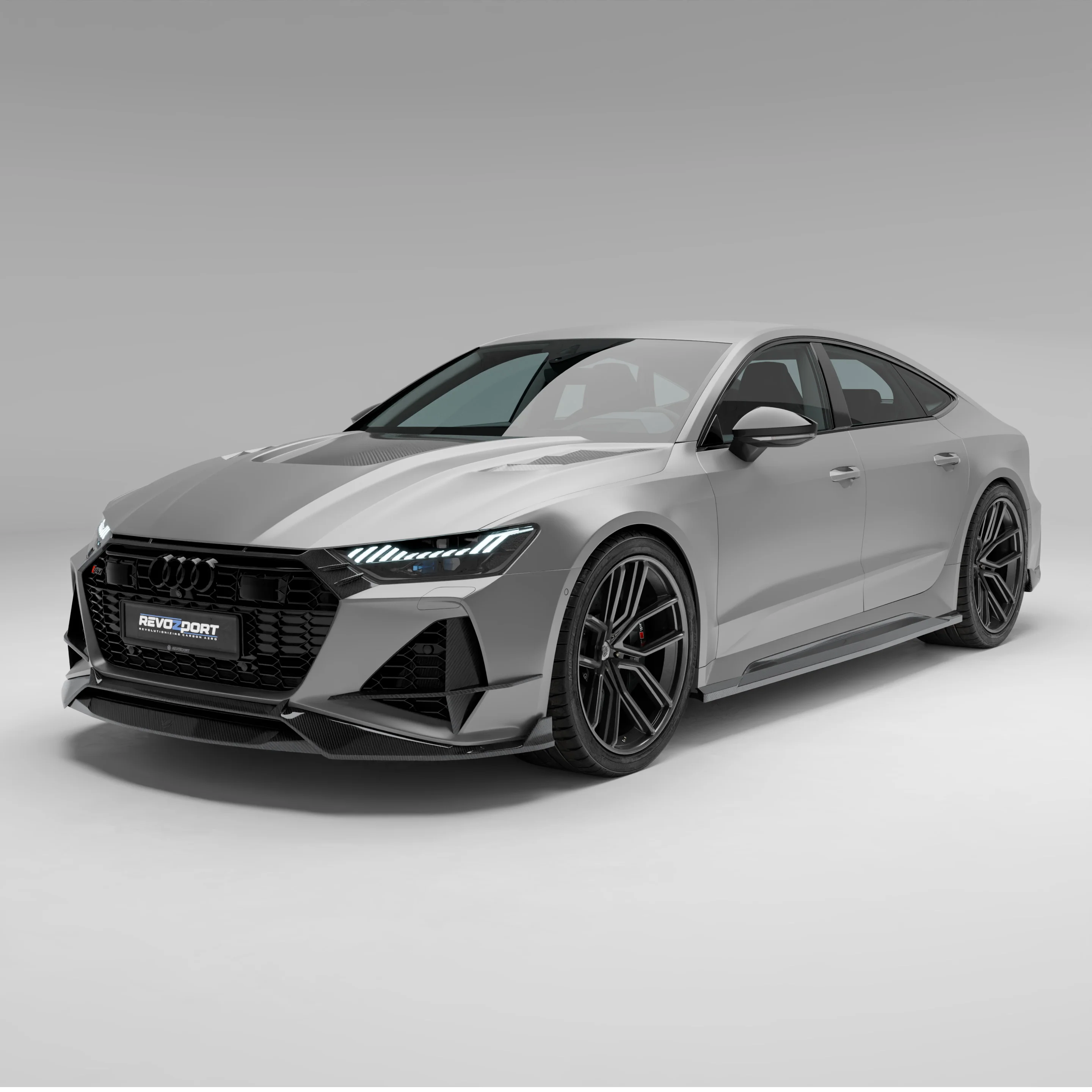 Карбоновий передній спліттер для Audi RS6 RS7 C8 thumbnail 8