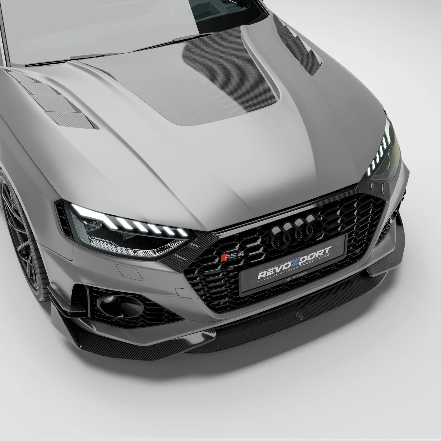 Карбоновий капот для Audi RS4 B9.5 Avant thumbnail 2
