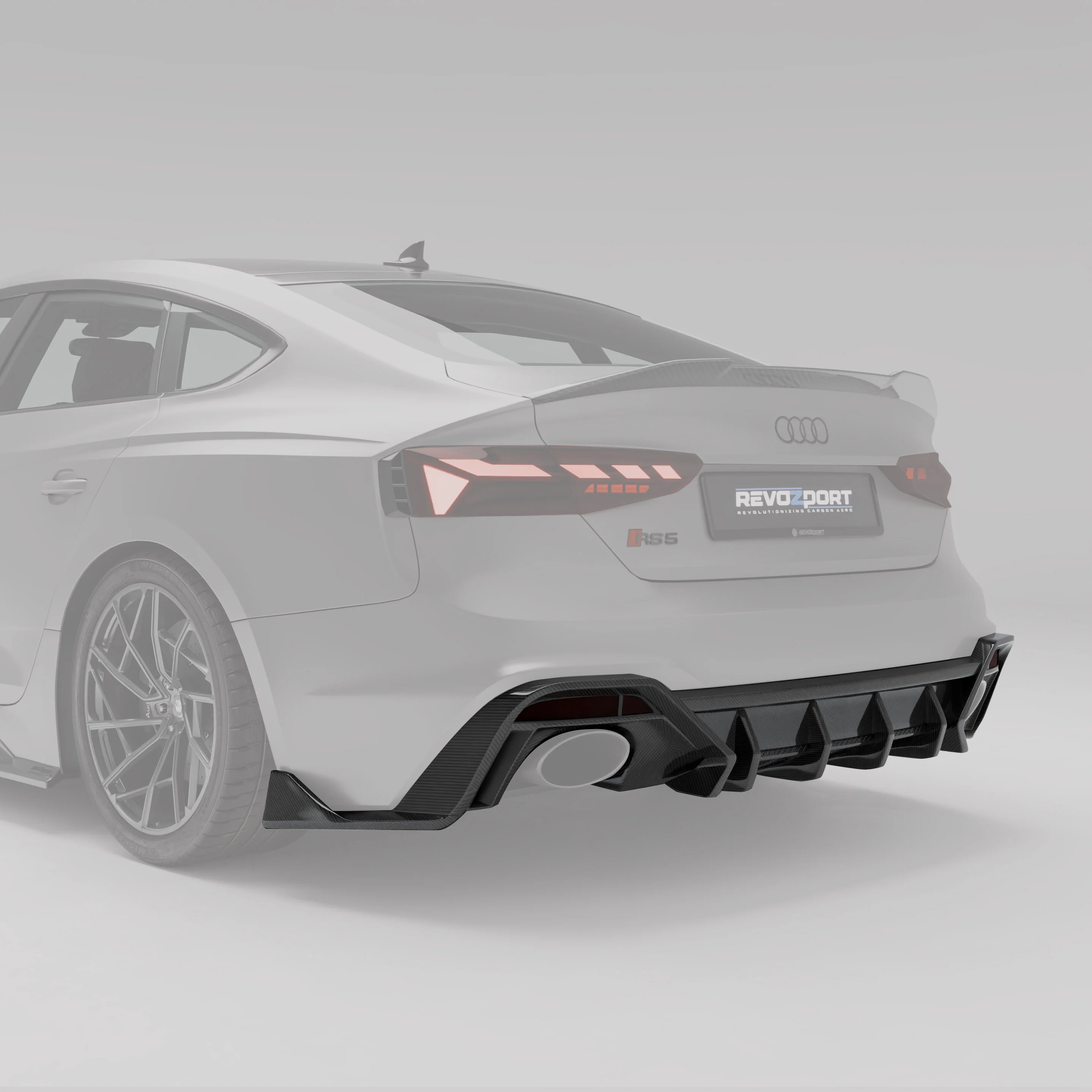 Carbon Fiber Rear Diffuser for Audi RS5 B9.5 Sportback - Image 1