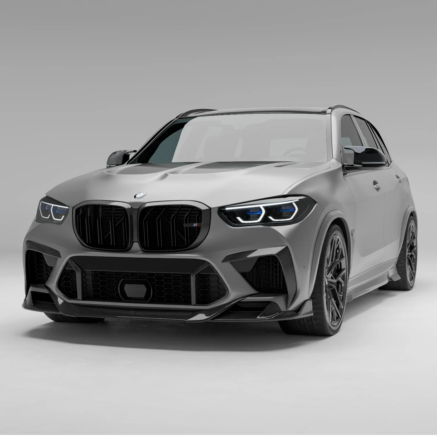 Карбонова передня губа для BMW X5M F95 thumbnail 3