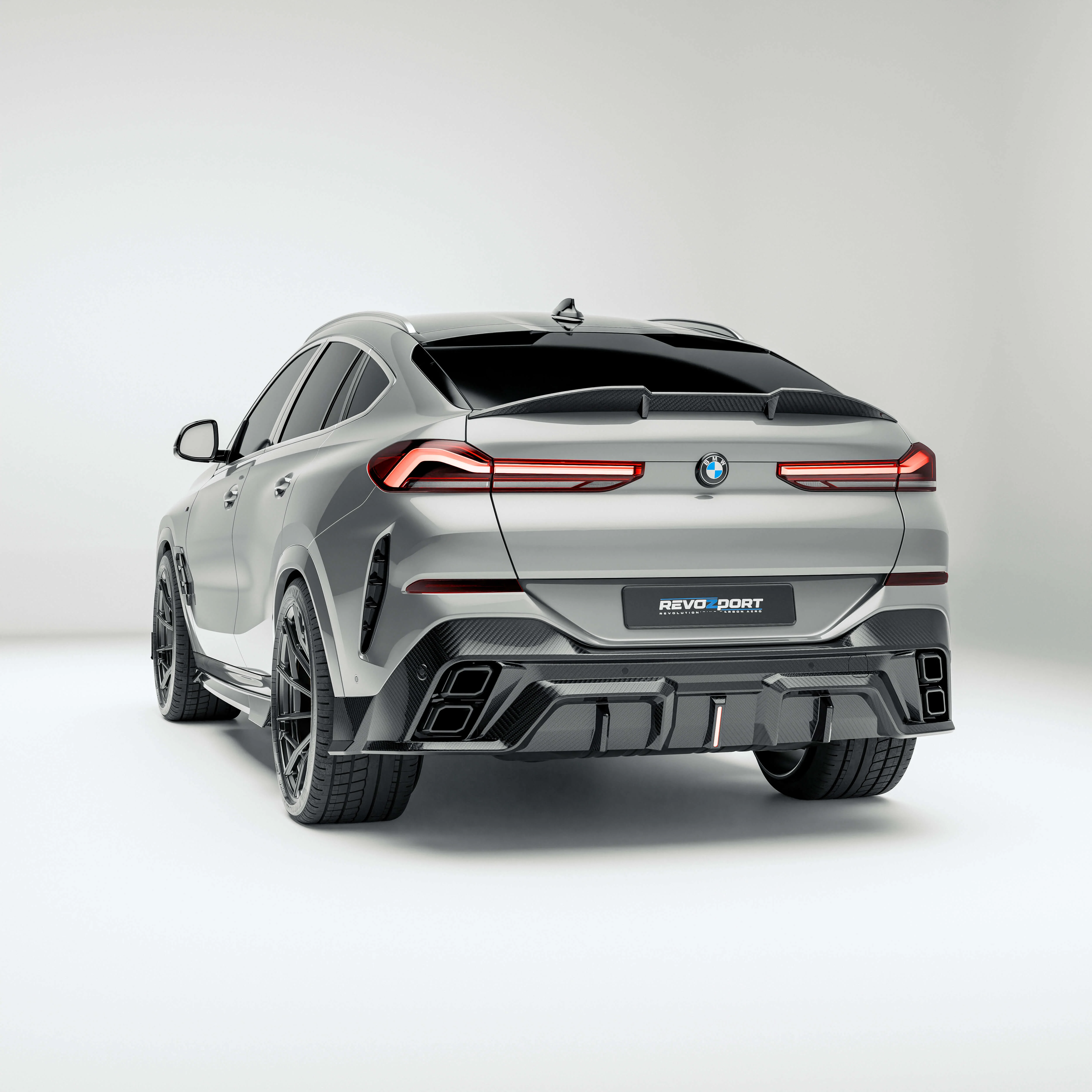 Carbon Fiber Rear Diffuser for BMW X6 G06 M Sport thumbnail 9