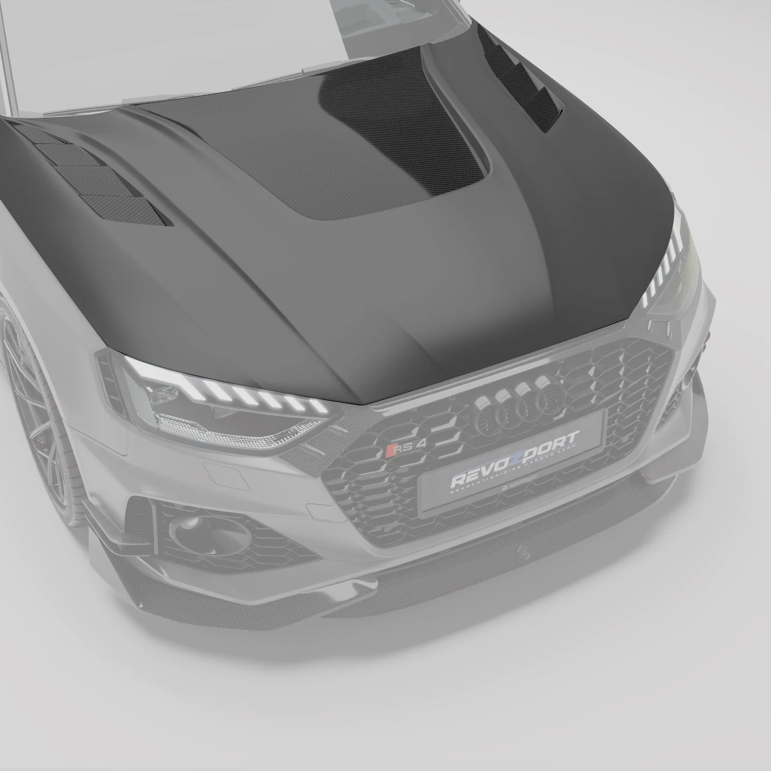 Carbon Fiber Front Hood for Audi RS4 B9.5 Avant - Image 1