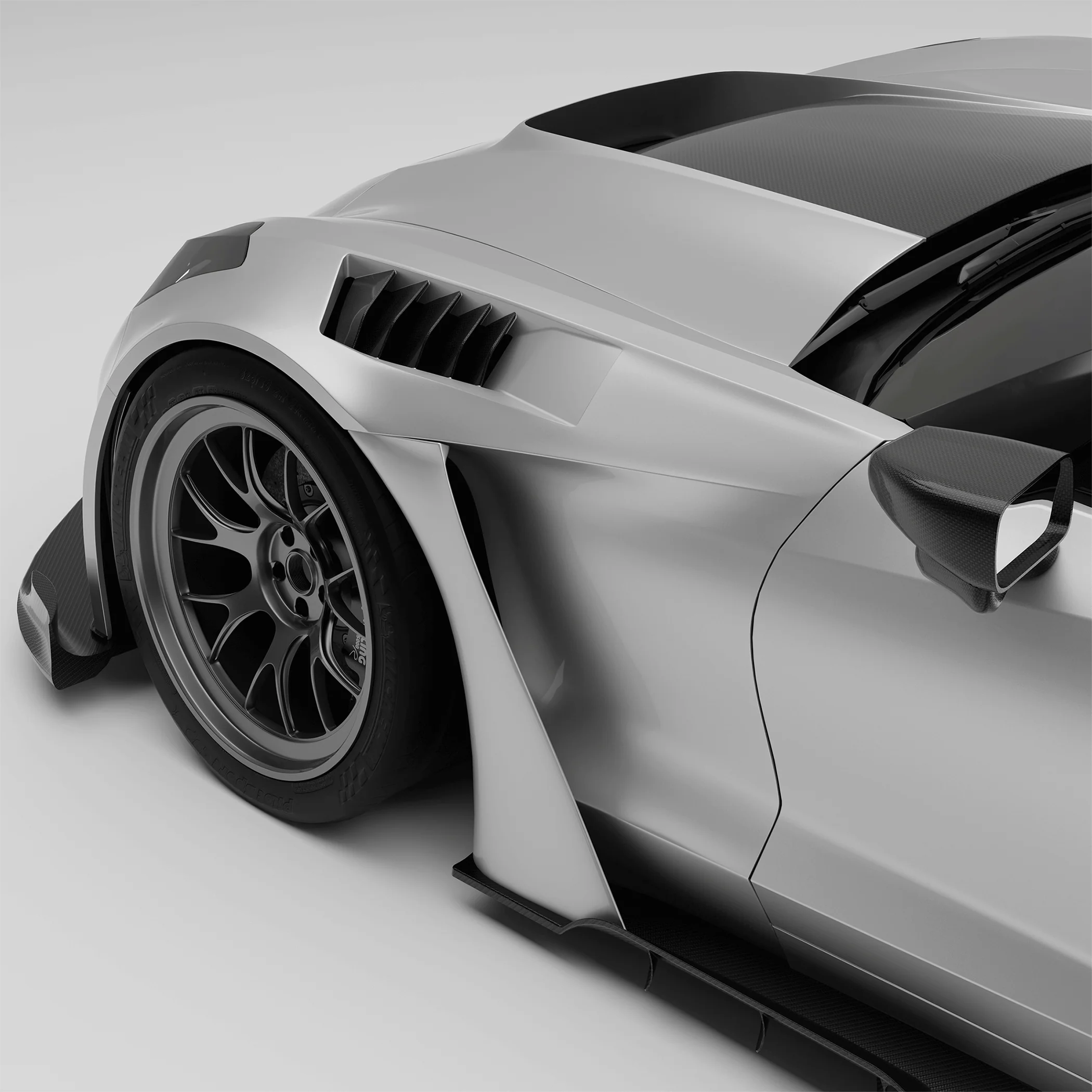 Carbon Fiber Side Fenders for Chevrolet Corvette C7 - Image 1