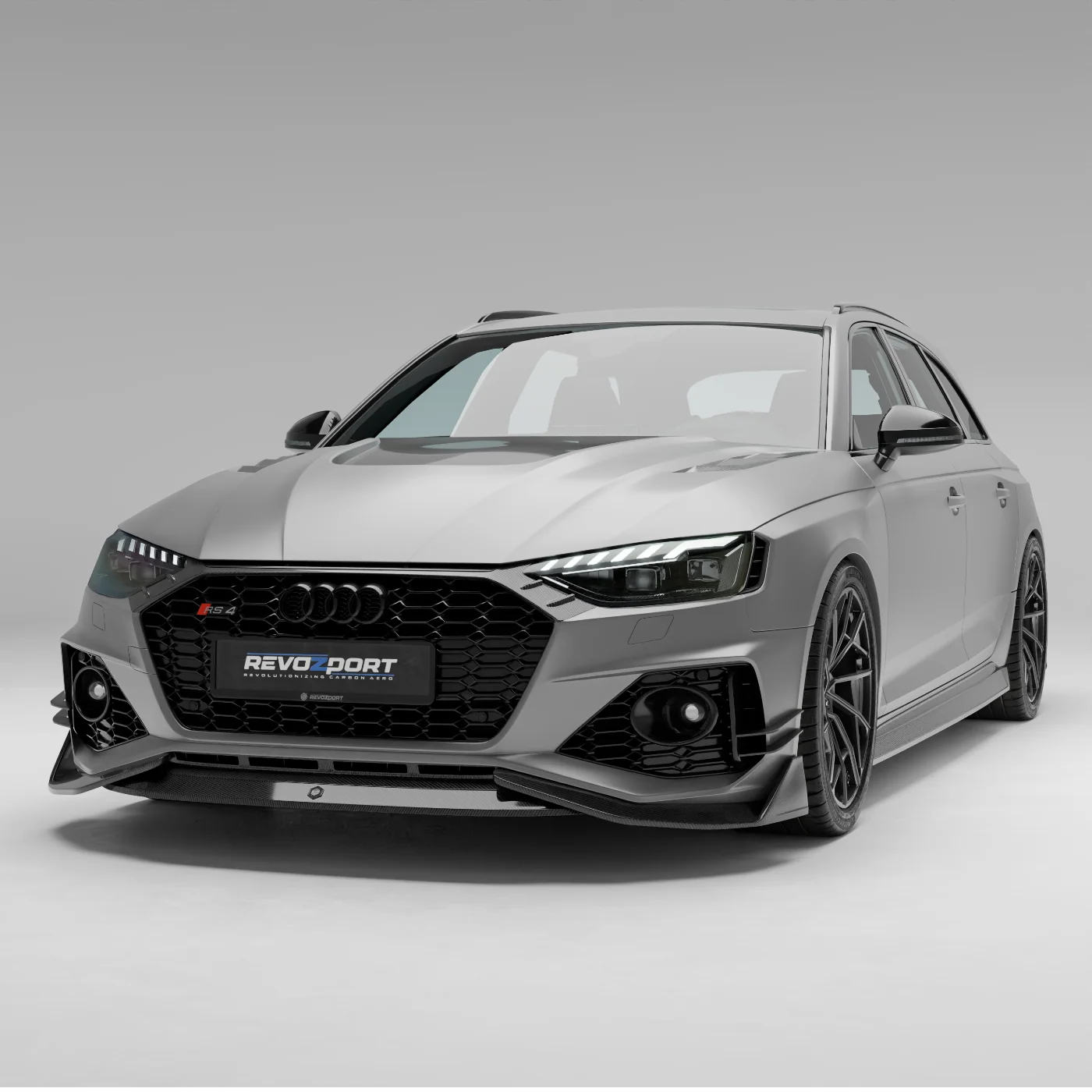 Карбонові канарди переднього бампера для Audi RS4 B9.5 Avant thumbnail 10
