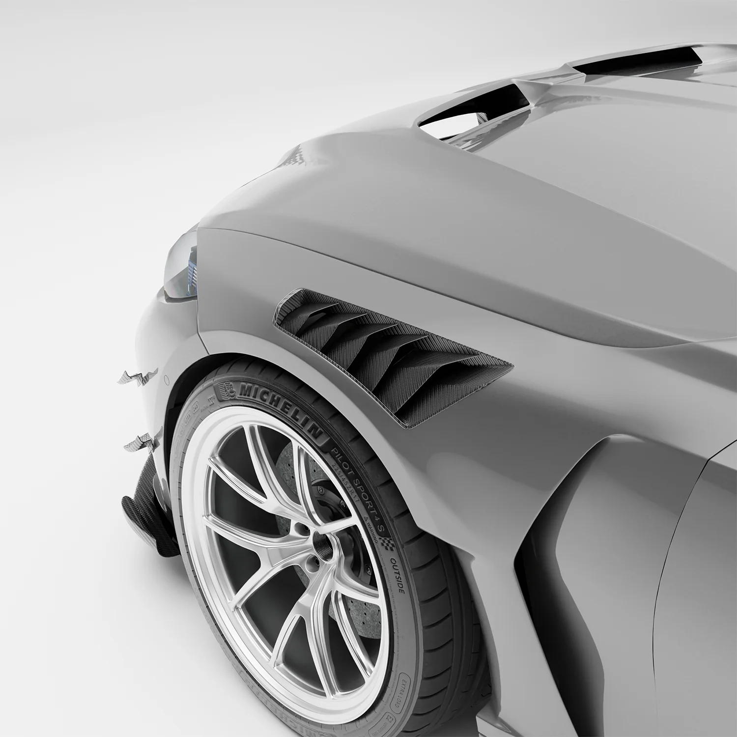 Carbon Fiber Side Fender for BMW G80 G81 M3 - Image 1