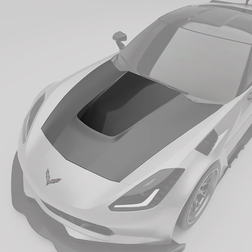 Карбоновий капот для Chevrolet Corvette C7 thumbnail 3