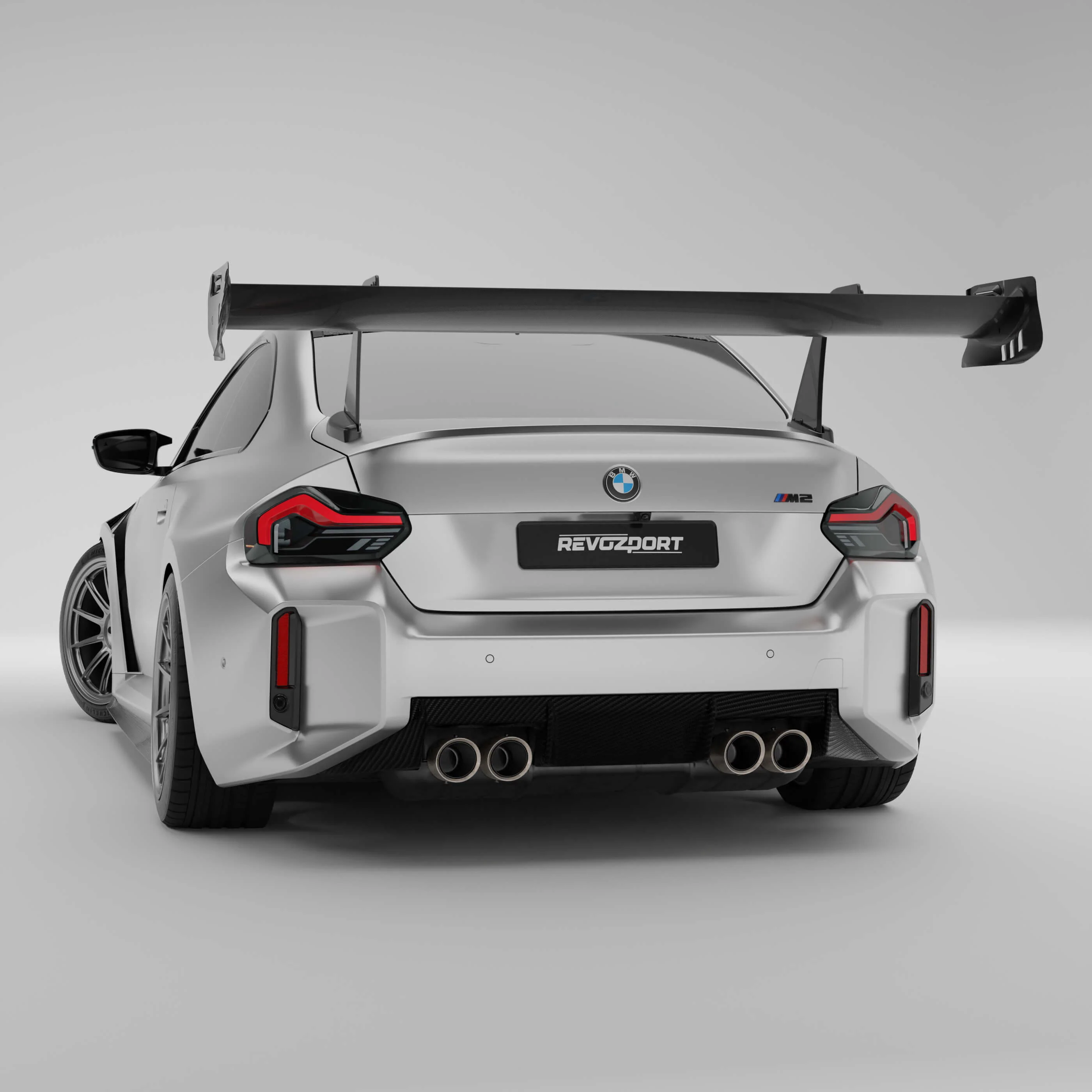 Carbon Fiber Rear Wing Spoiler for BMW G87 M2 - Image 1
