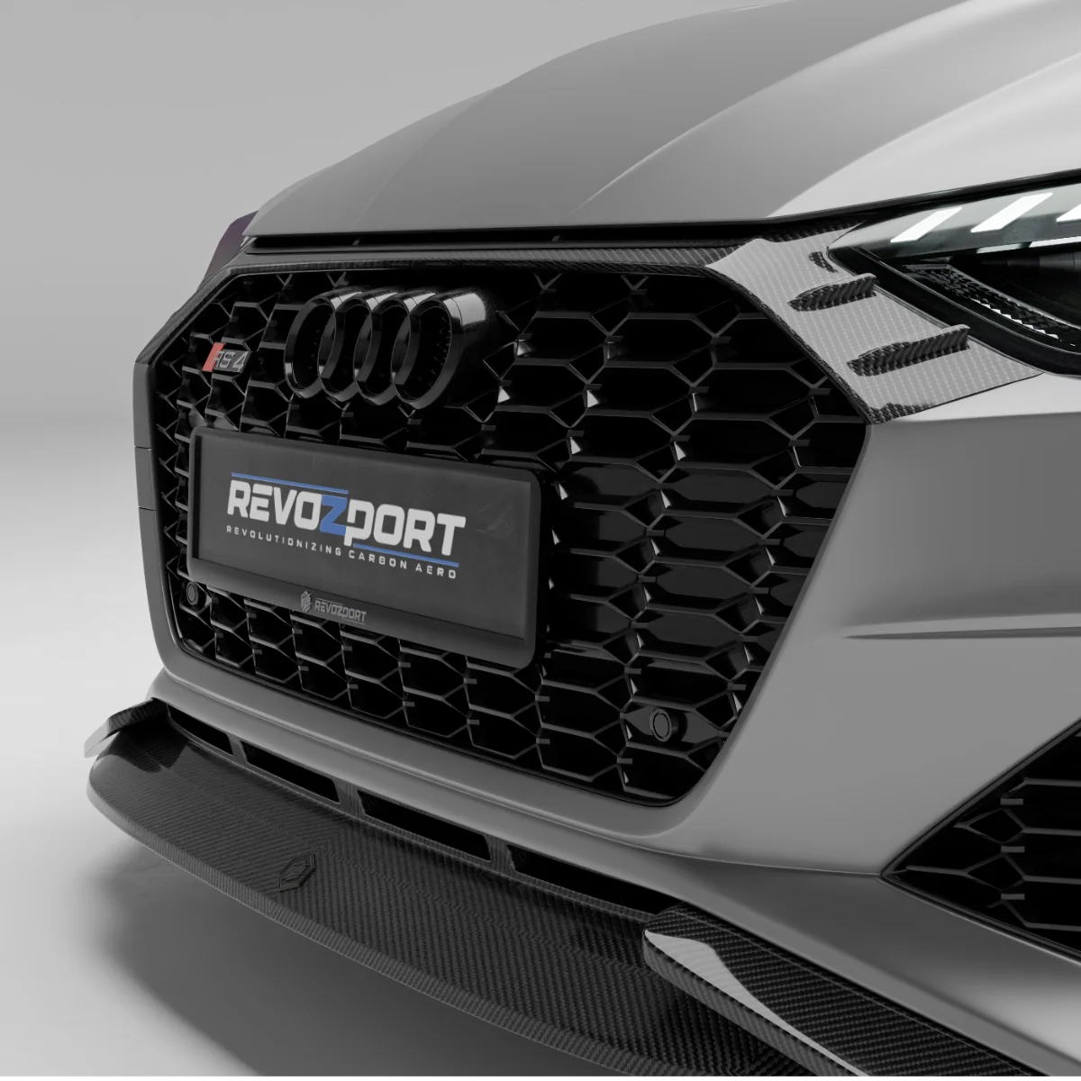 Карбонова передня решітка для Audi RS4 B9.5 Avant thumbnail 9