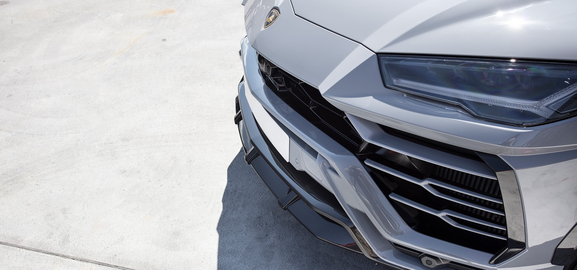 Нижнє розширення ducktail-спойлера Urban для Lamborghini Urus / Urus S - Visual Carbon Fibre thumbnail 3