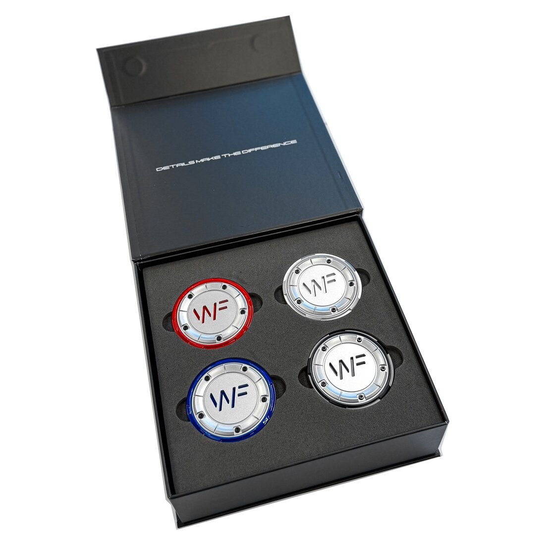 WheelForce Multi-piece Forged V3 Center Cap — FROZEN SILVER - Image 1