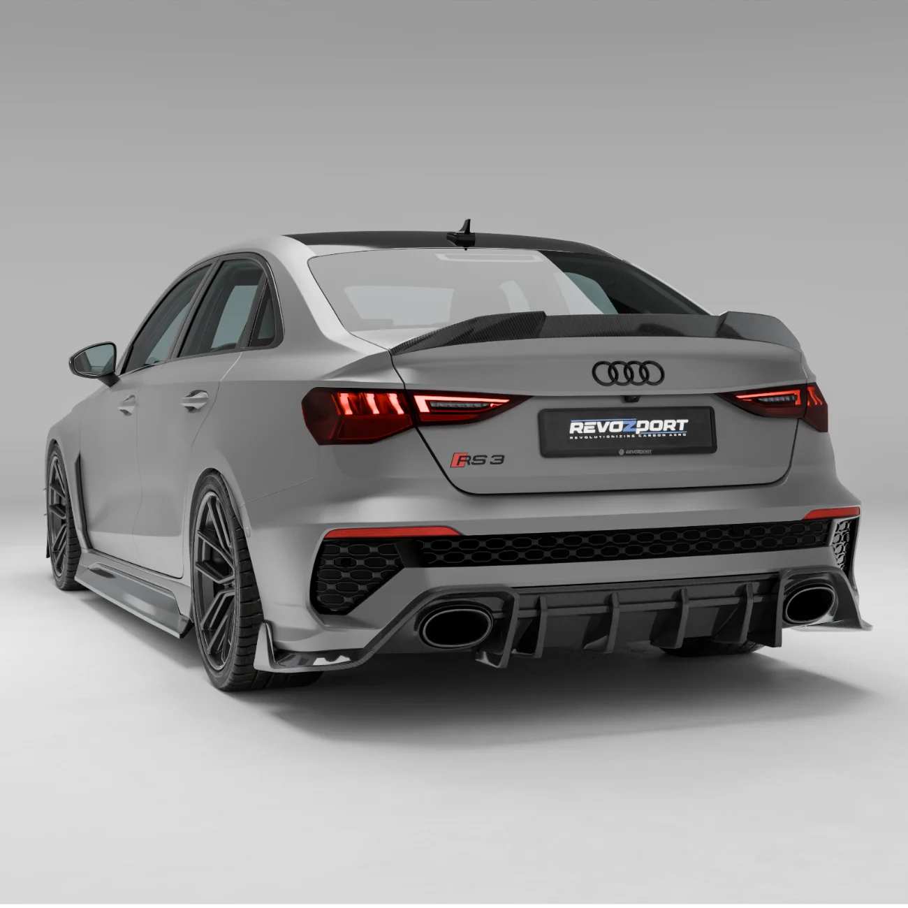 Карбоновий задній спойлер для Audi RS3 8Y Limousine thumbnail 7