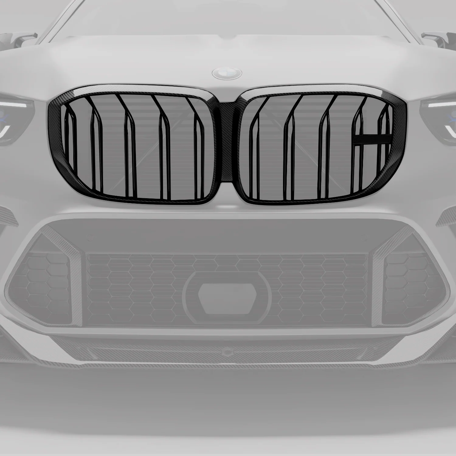 Carbon Fiber Front Grill for BMW X5M F95 - Image 1
