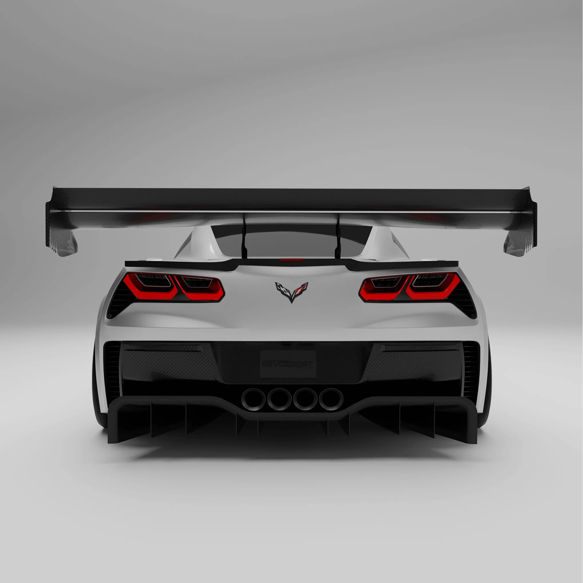 Carbon Fiber Rear Spoiler for Chevrolet Corvette C7 - Image 1