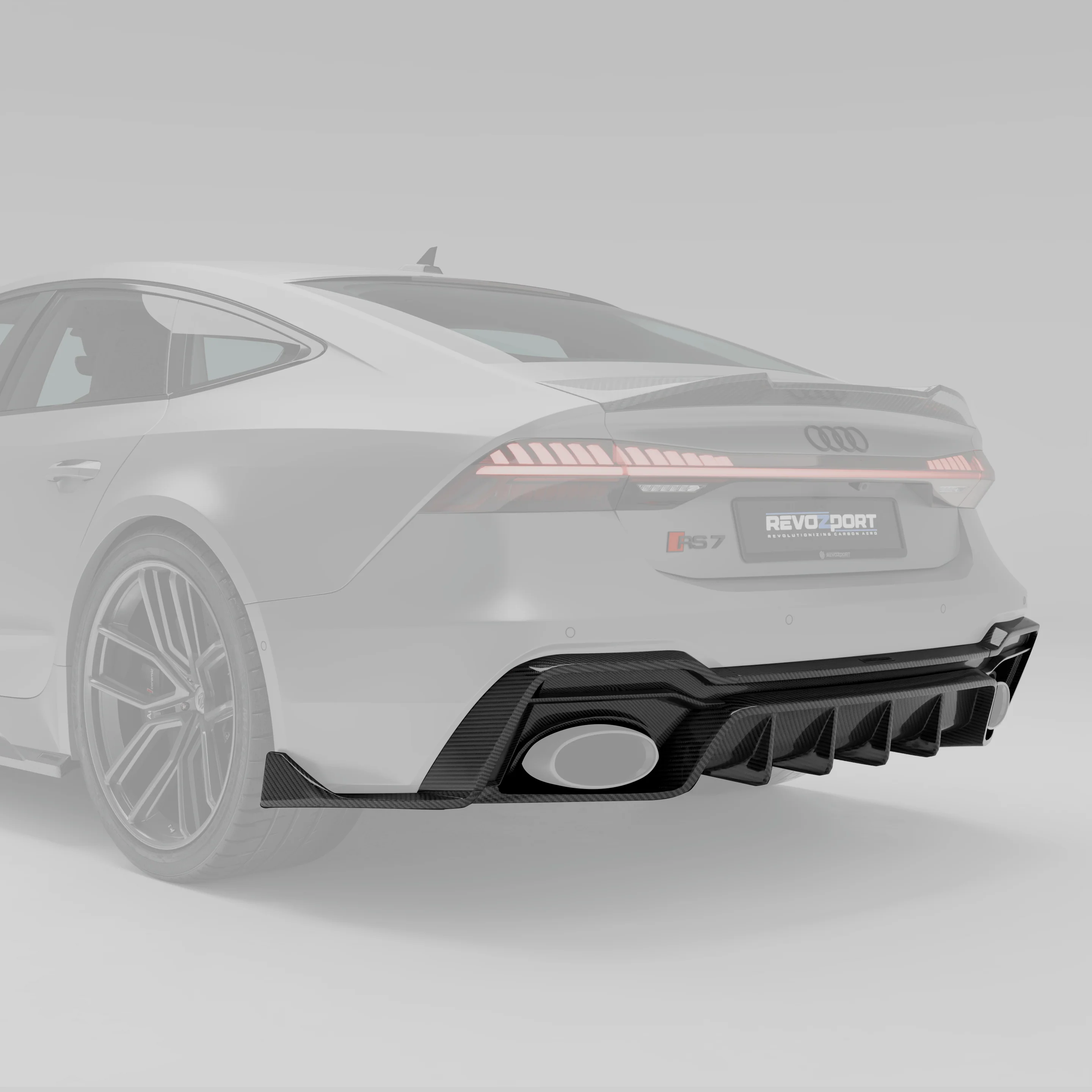 Carbon Fiber Rear Diffuser for Audi RS7 C8 - Image 1