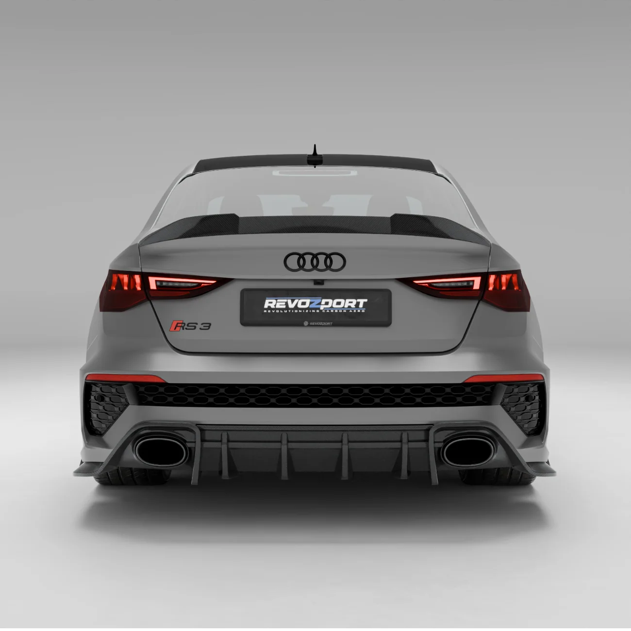 Карбоновий задній спойлер для Audi RS3 8Y Limousine thumbnail 8