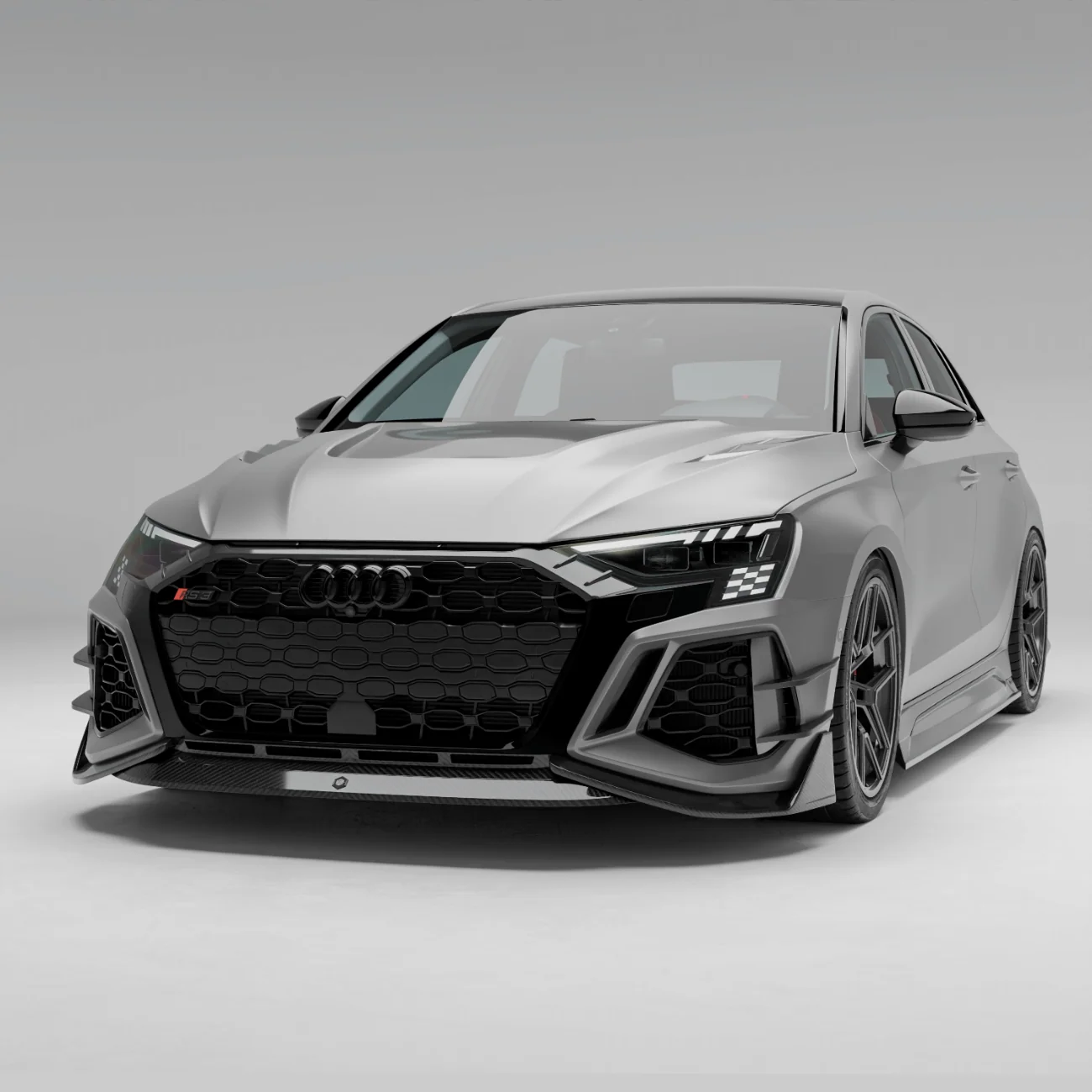 Карбонова передня губа для Audi RS3 8Y Limousine Sportback 2021-2023 thumbnail 3