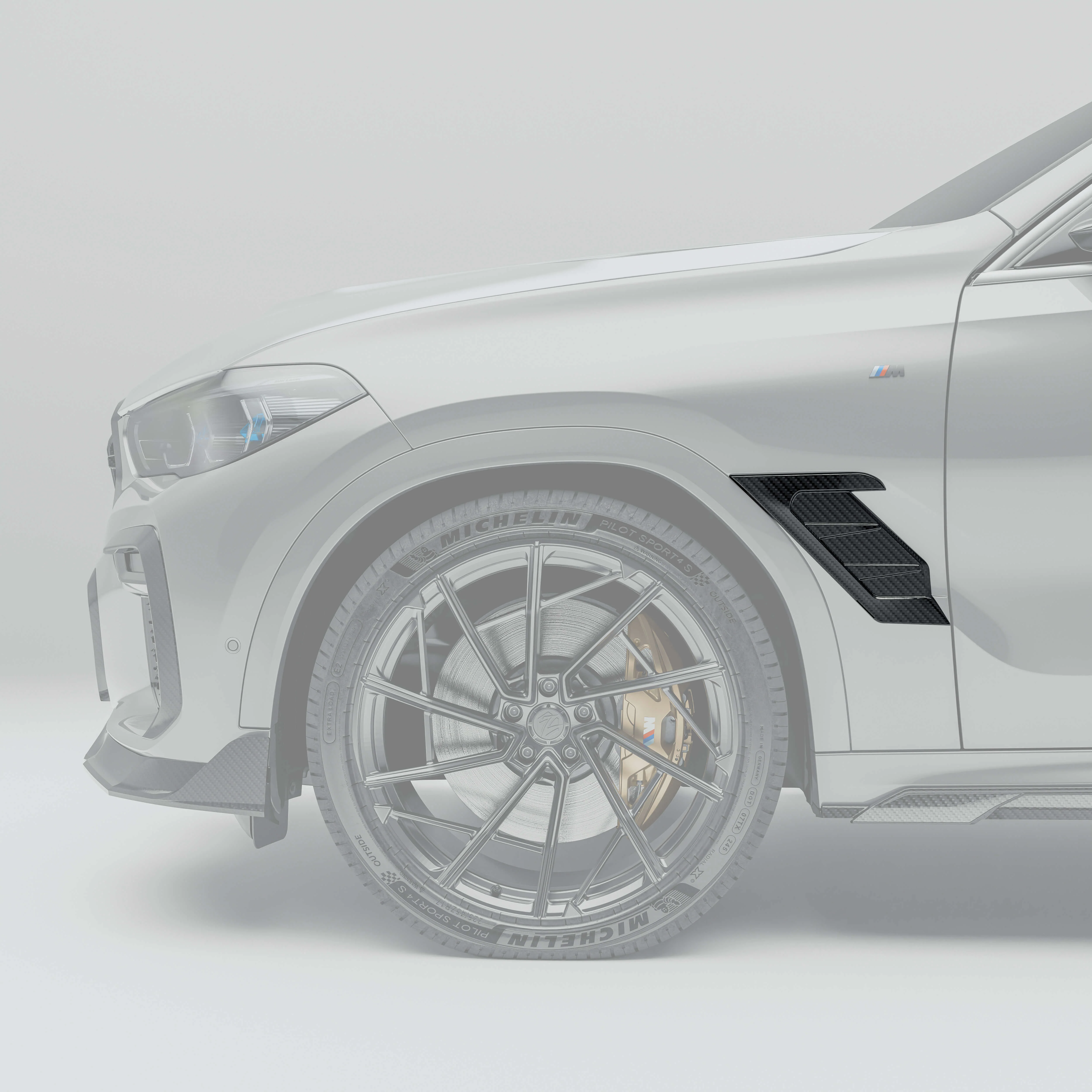 Carbon Fiber Side Fender Vents for BMW X6 G06 M Sport - Image 1