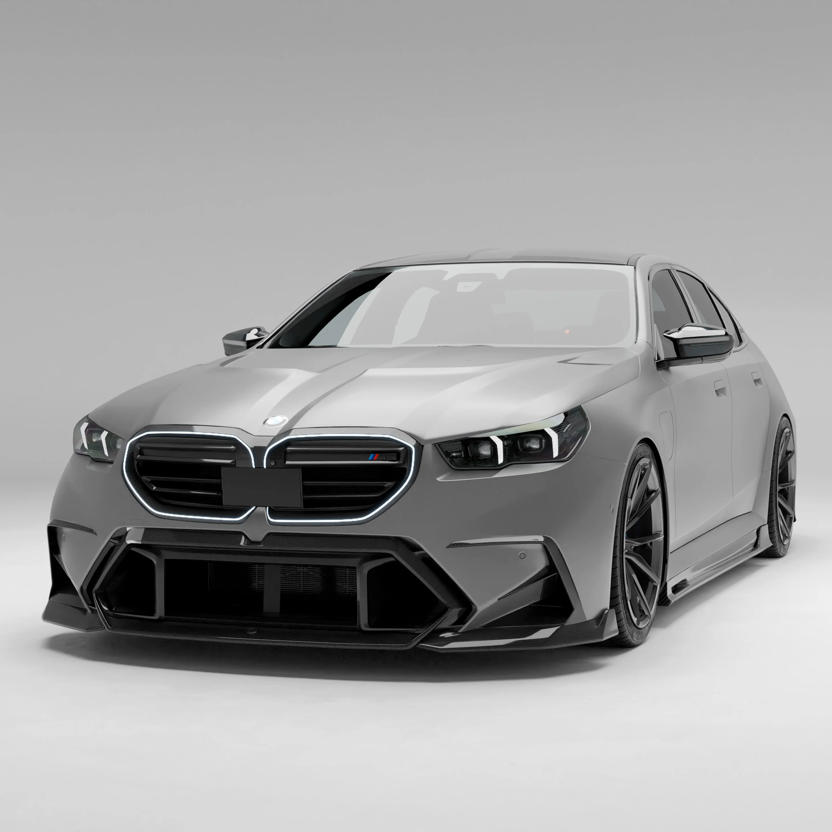 Карбонова передня губа для BMW M5 G90 Sedan G99 Touring thumbnail 2
