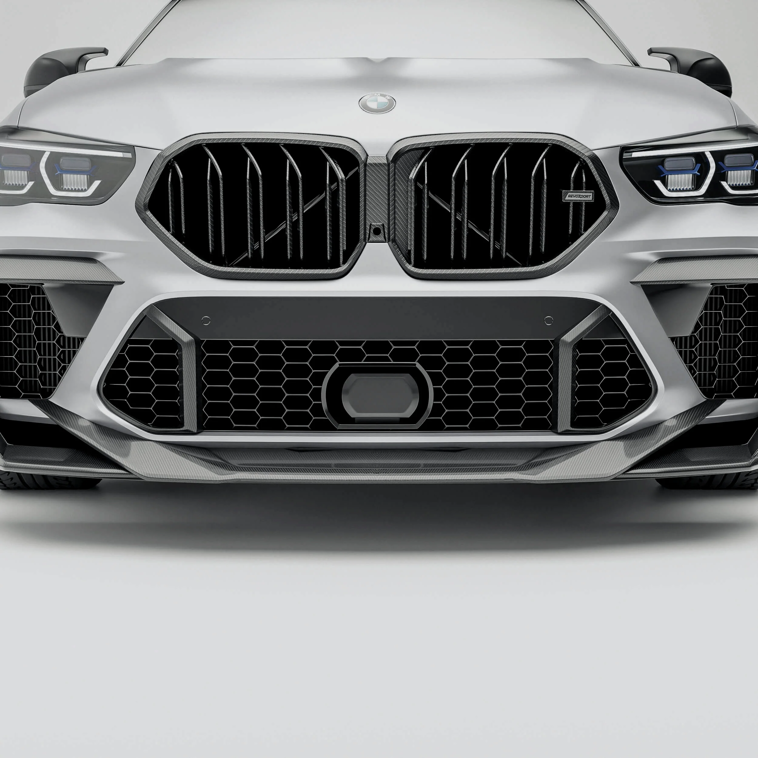Carbon Fiber Front Grill for BMW X6M F96 thumbnail 2