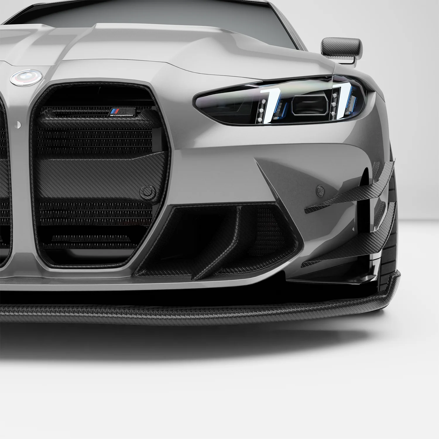 Carbon Fiber Front Bumper Canards for BMW G80 G81 M3 G82 G83 M4 thumbnail 9