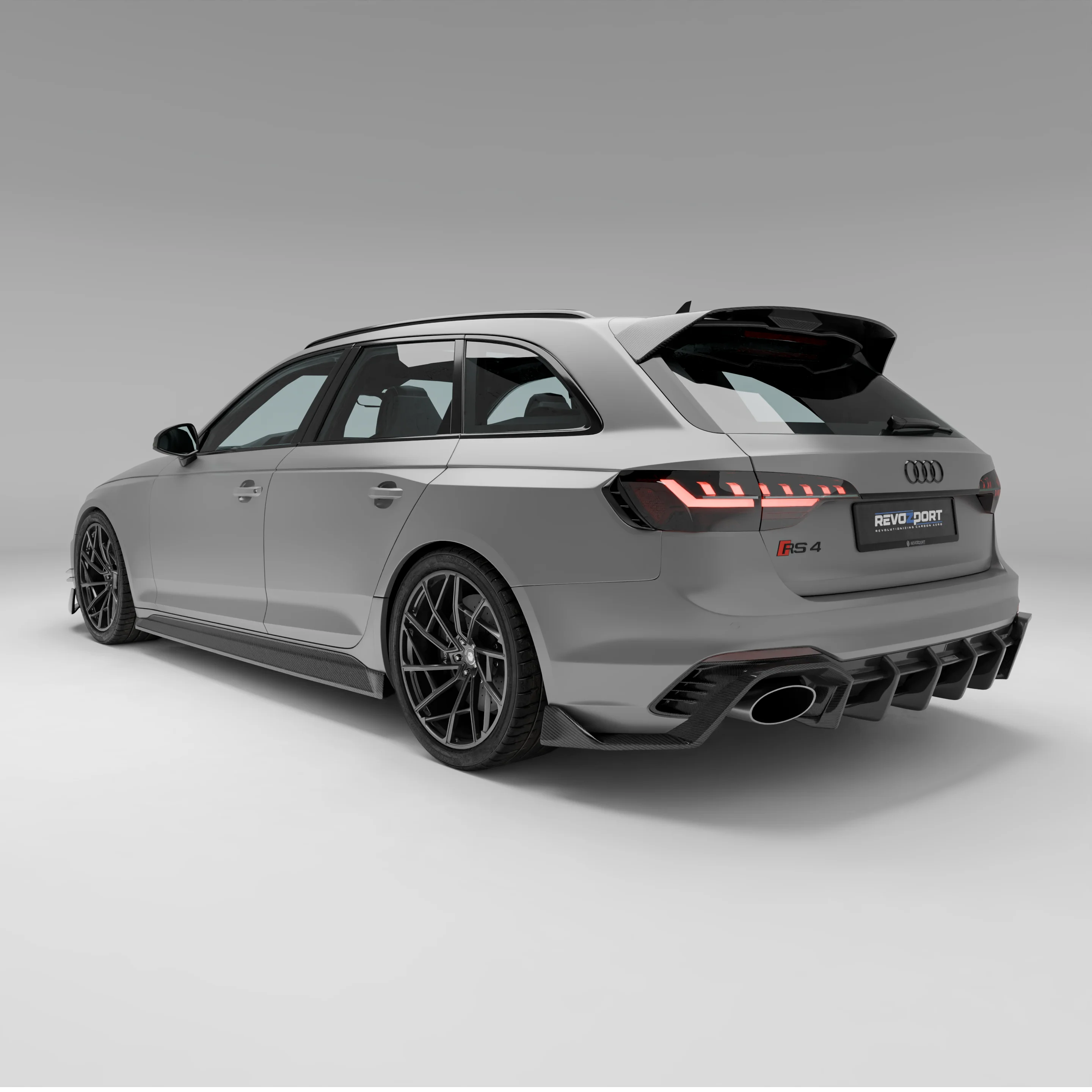 Карбоновий спойлер даху для Audi RS4 B9.5 Avant thumbnail 8