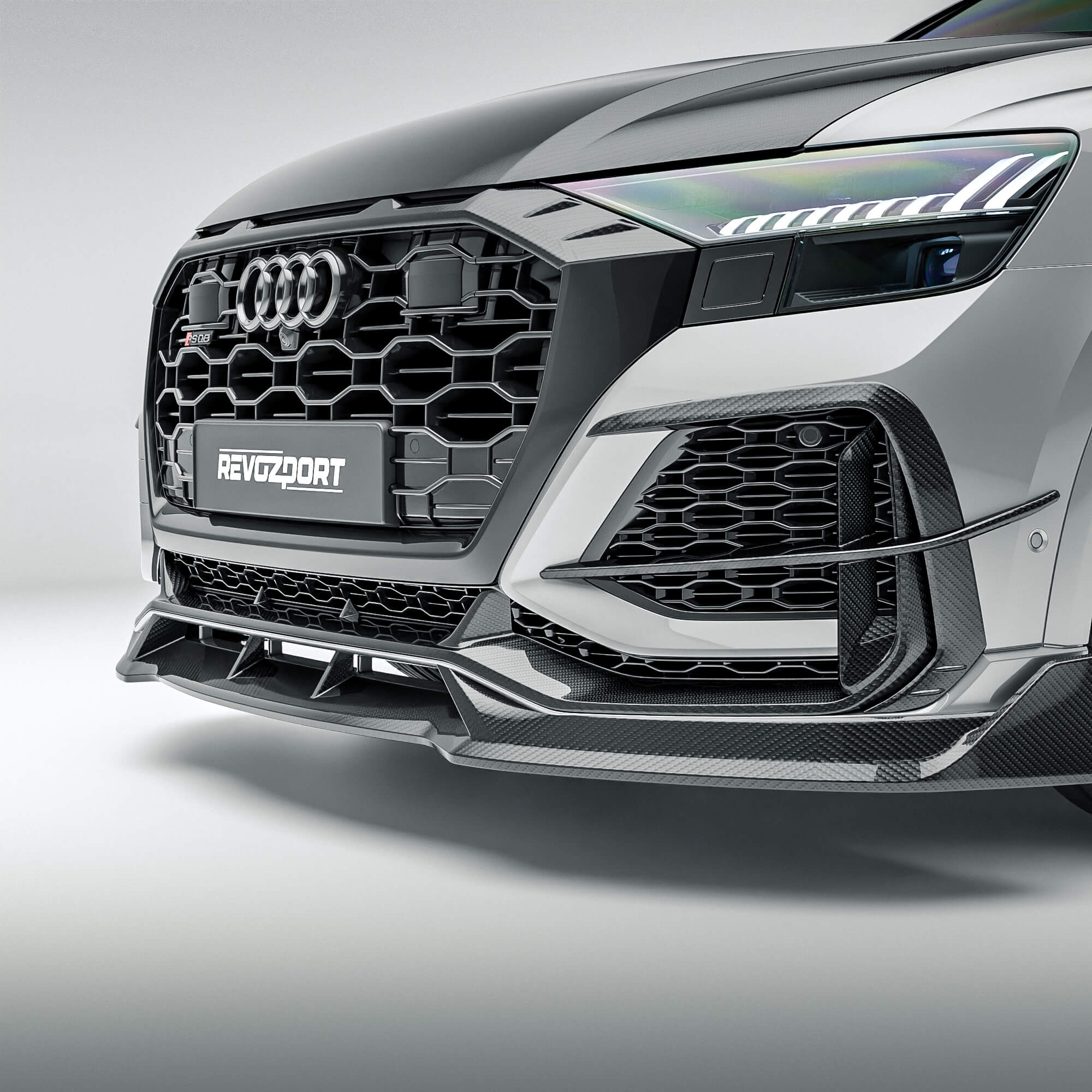 Карбонові канарди переднього бампера для Audi RSQ8 thumbnail 3