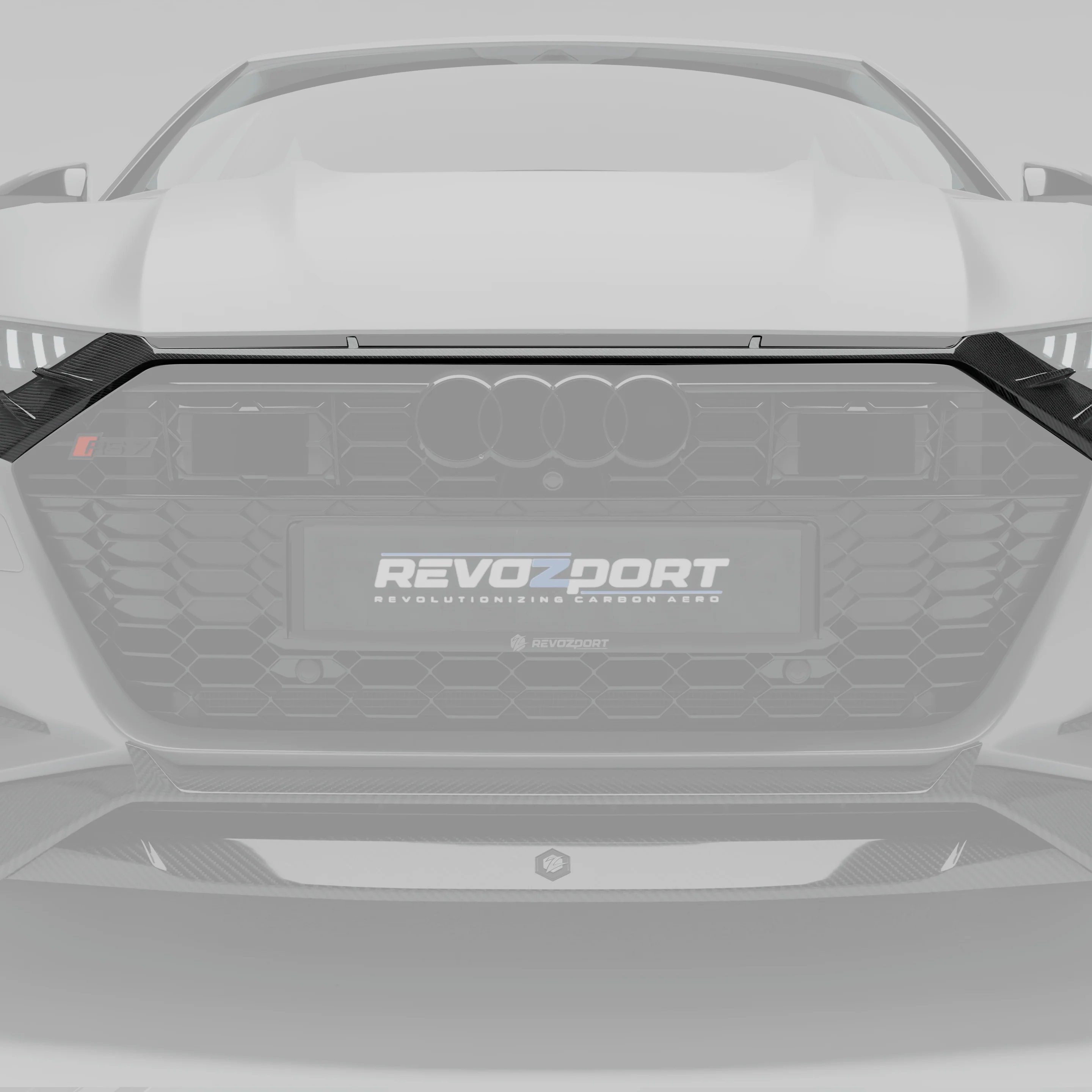 Carbon Fiber Front Grill Trim for Audi RS6 RS7 C8 - Image 1