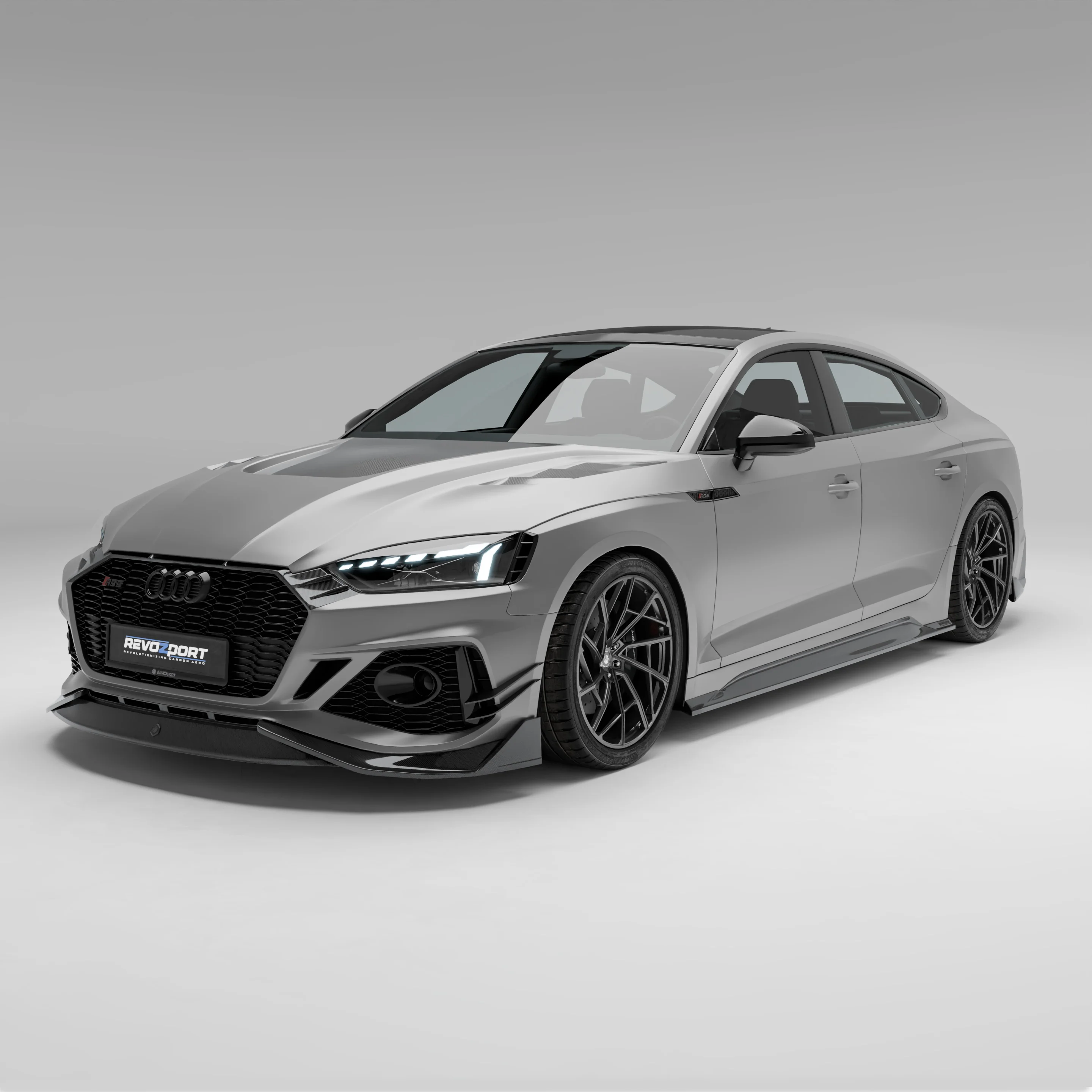 Карбоновий передній спліттер для Audi RS5 B9.5 Sportback thumbnail 8