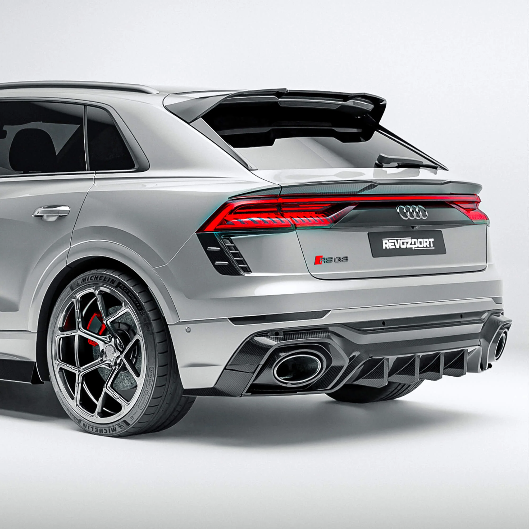 Карбоновий задній дифузор для Audi RSQ8 thumbnail 2
