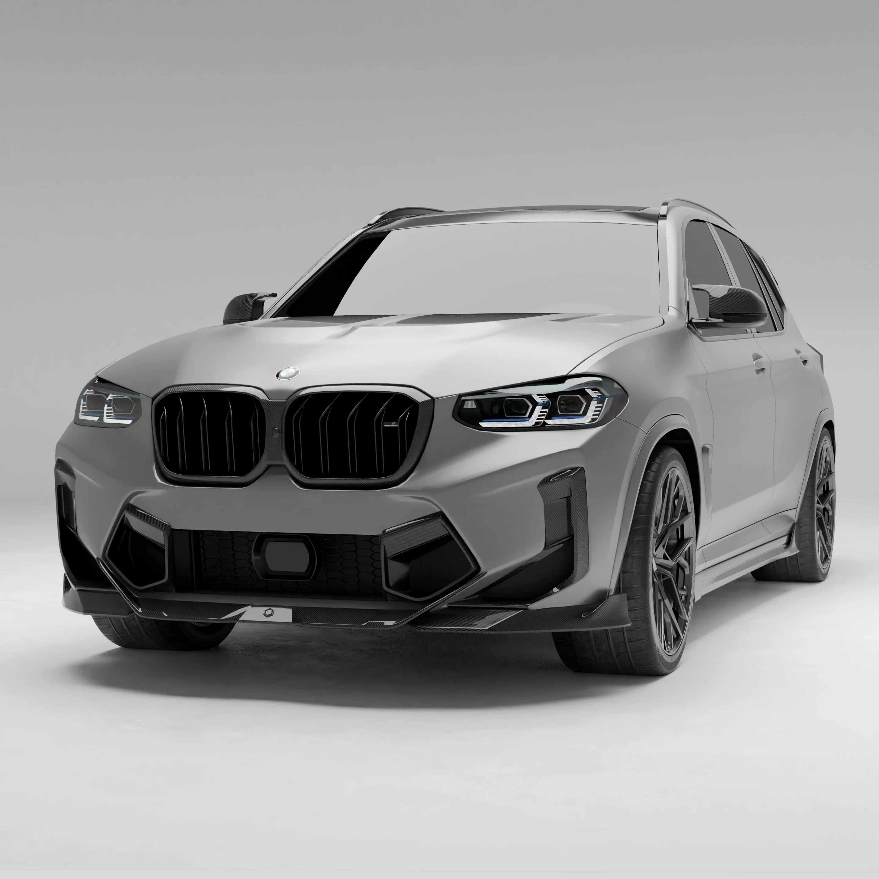 Carbon Fiber Front Lip for BMW X3M F97 X4M F98 LCI thumbnail 2
