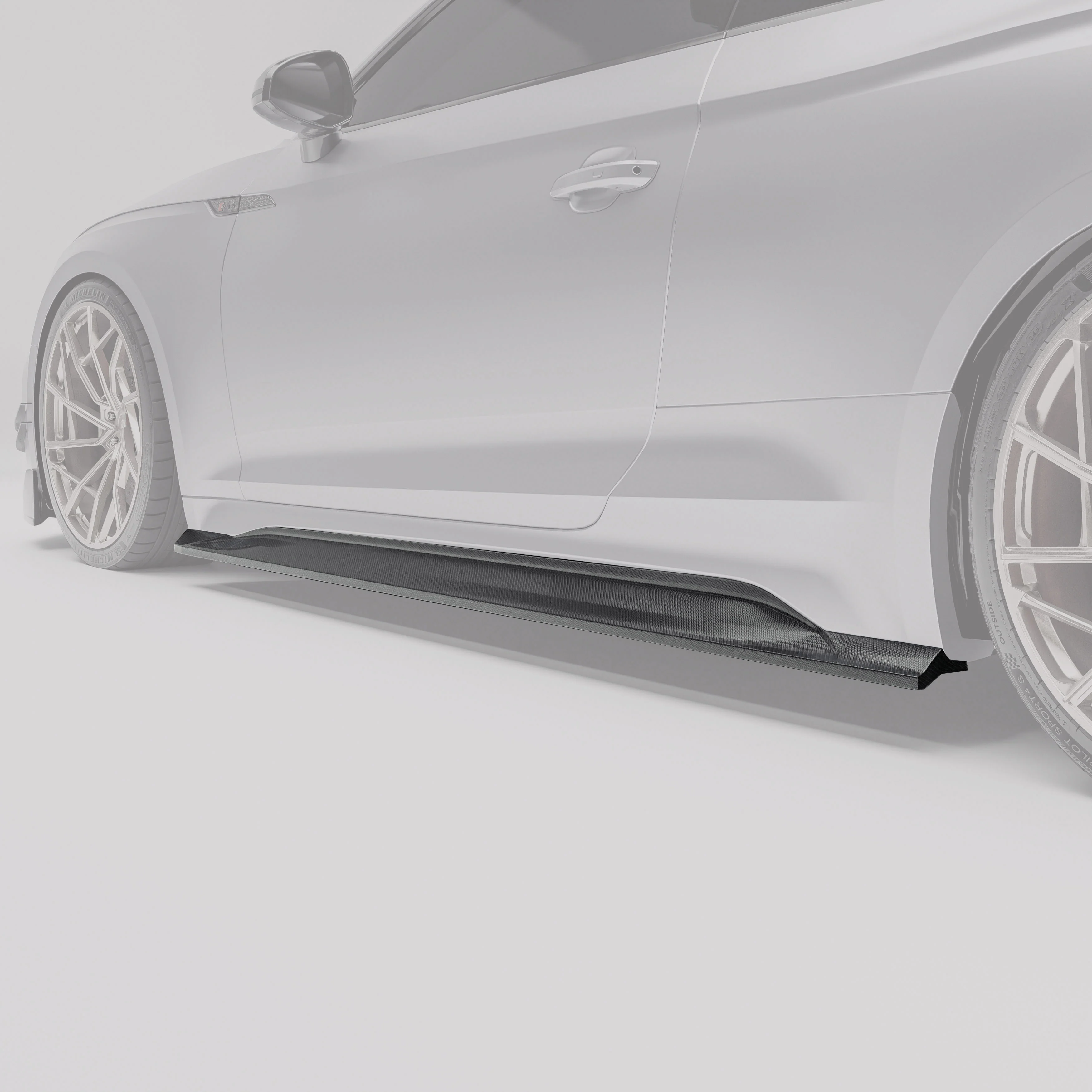 Carbon Fiber Side Skirts for Audi RS5 Coupé - Image 1