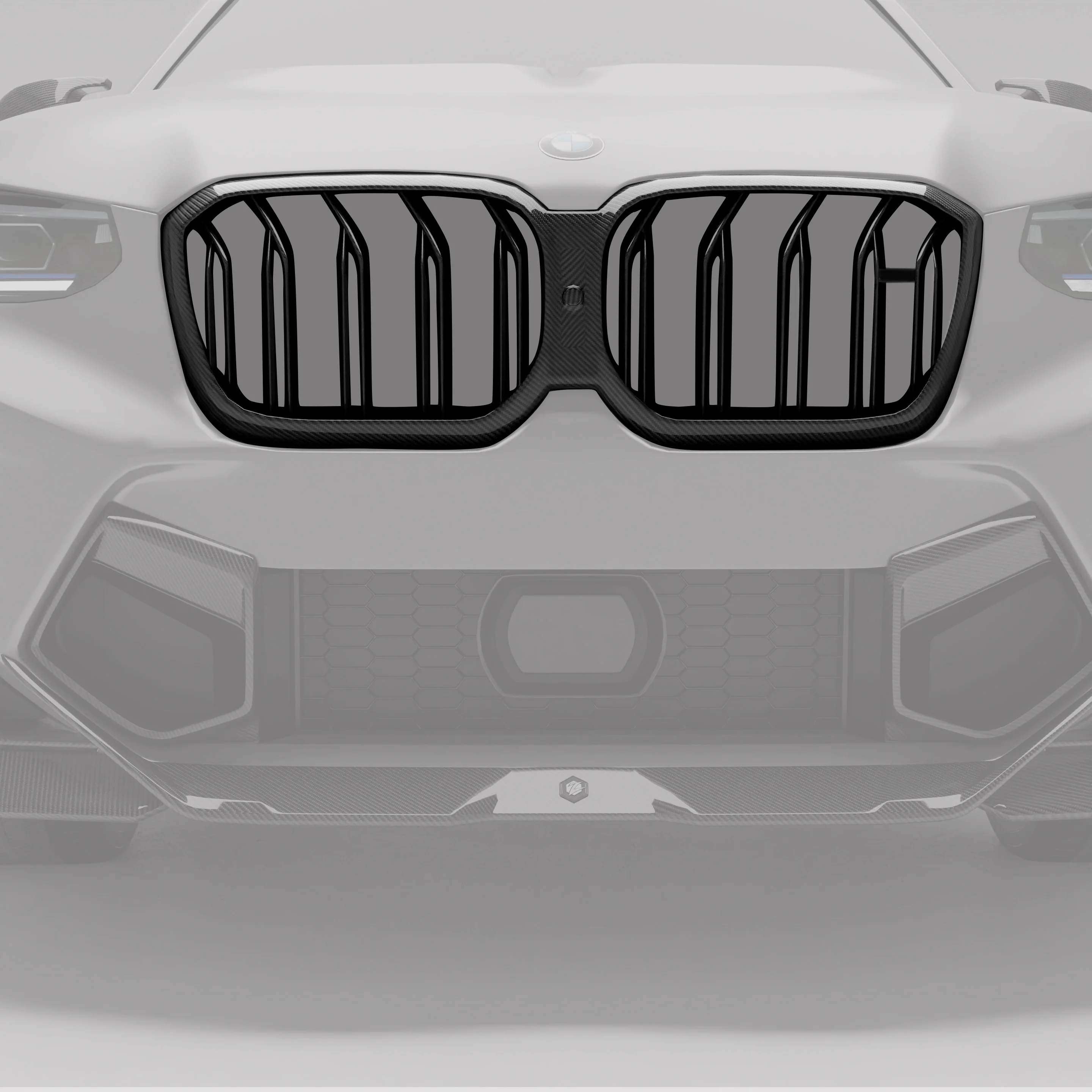 Carbon Fiber Grill for BMW X3M F97 X4M F98 LCI - Image 1
