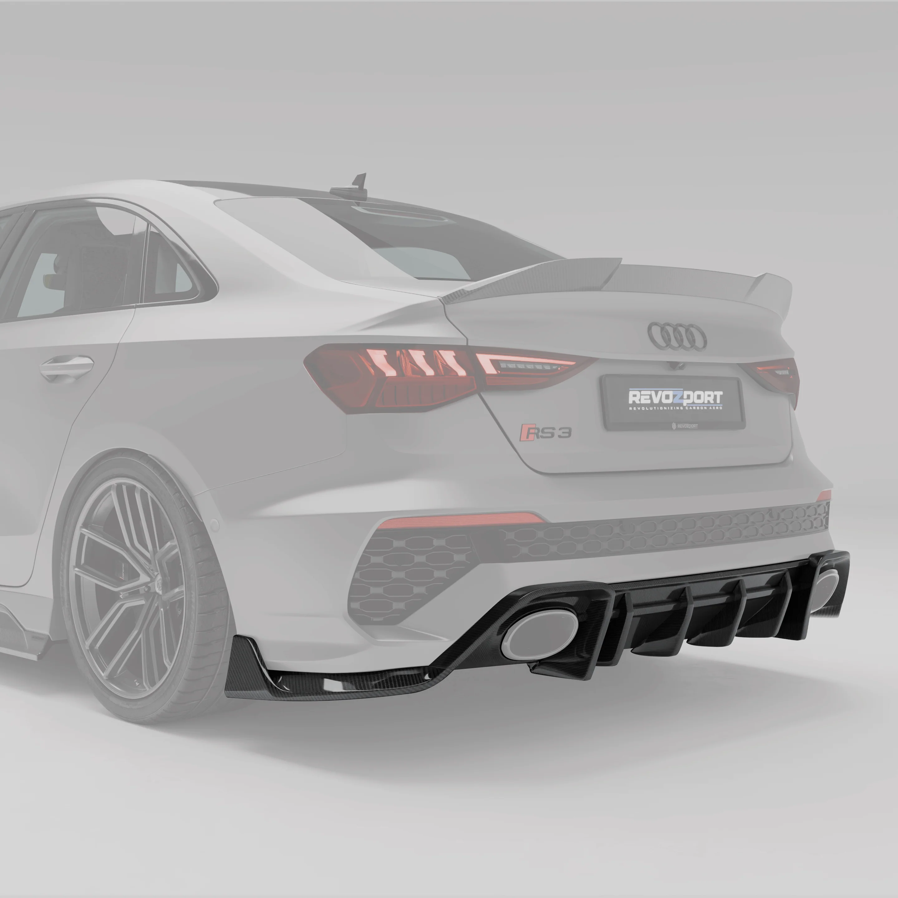 Карбоновий задній дифузор для Audi RS3 8Y Limousine thumbnail 2