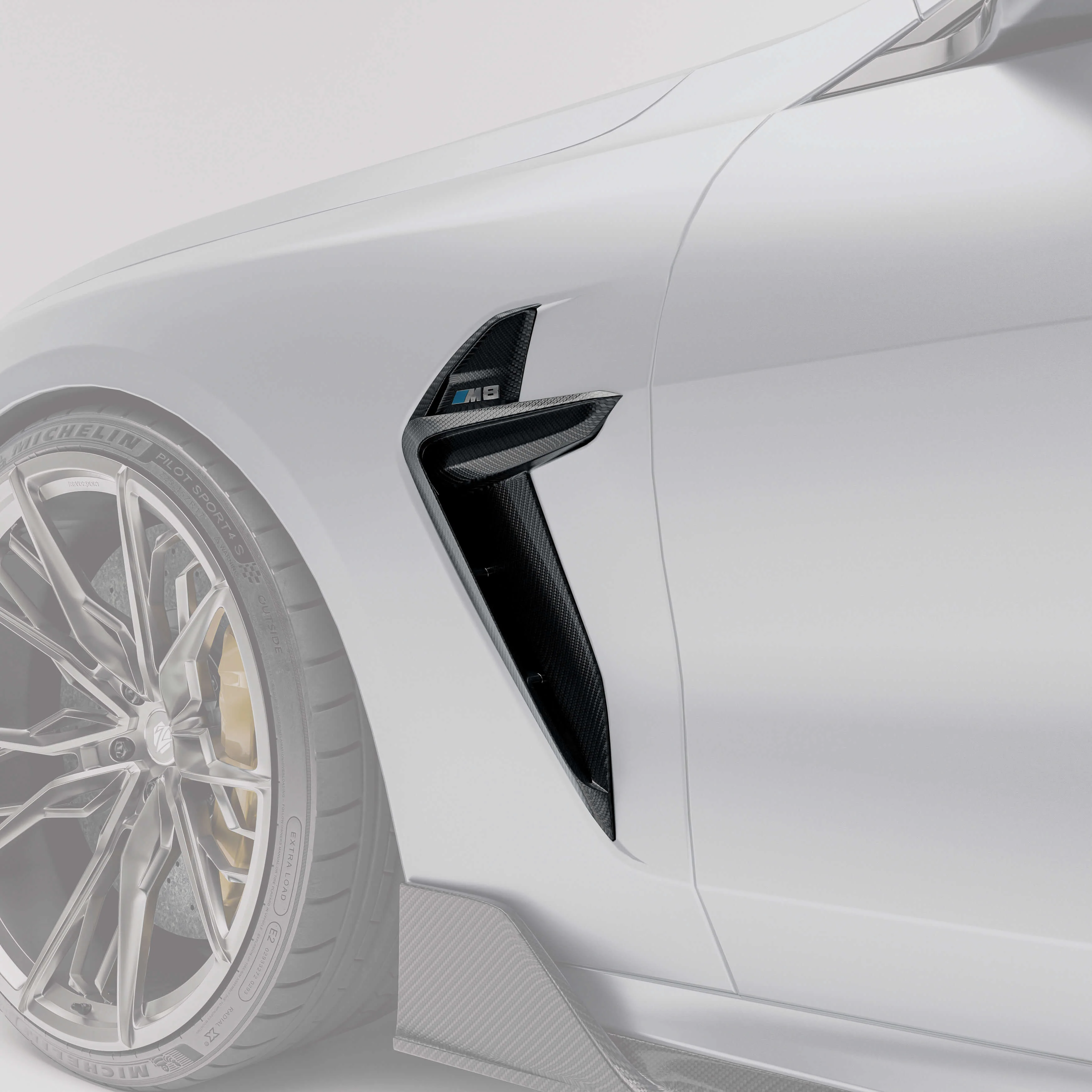 Carbon Fiber Side Fender Vents for BMW F91 F92 F93 M8 - Image 1