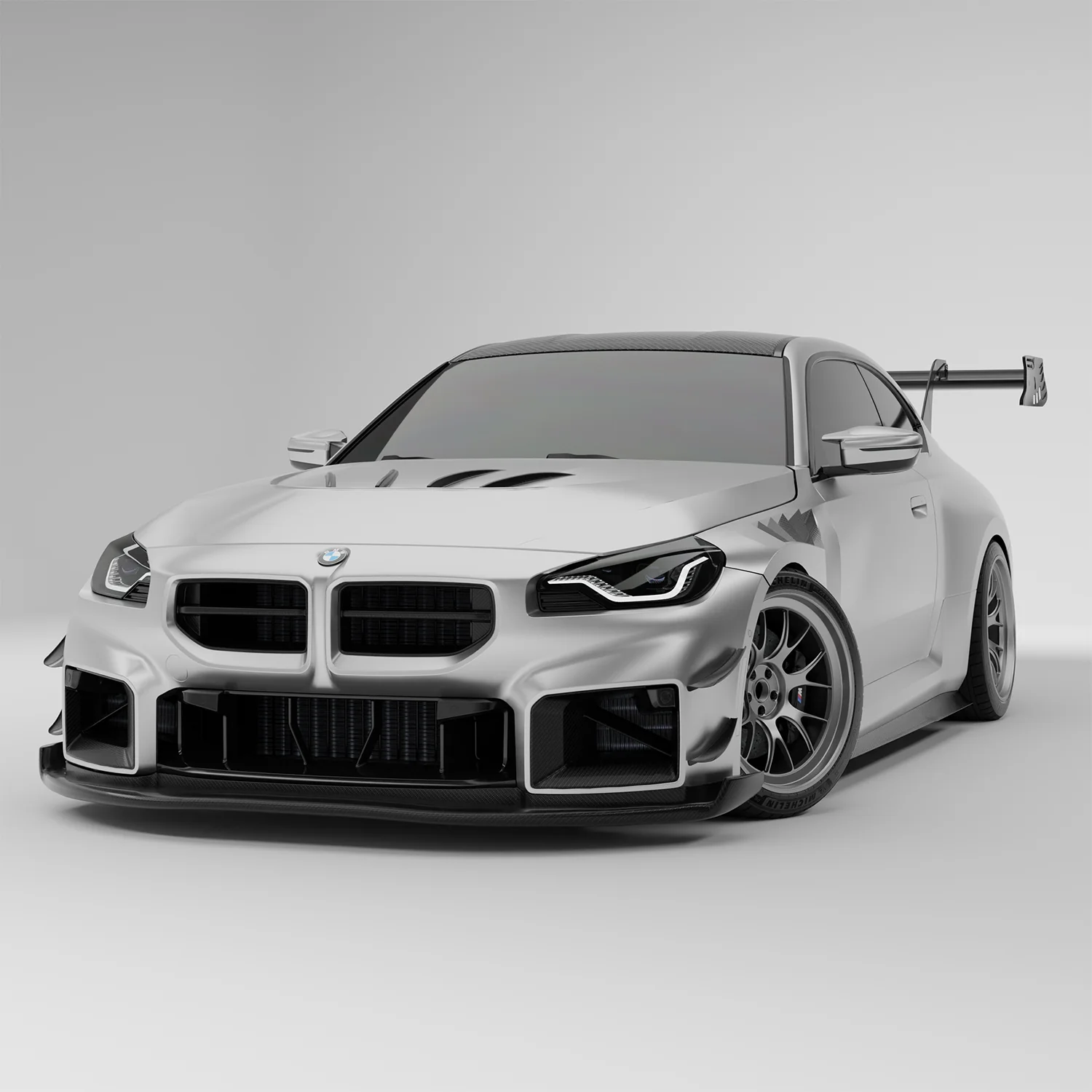 Carbon Fiber Front Lip Diffuser for BMW G87 M2 - Image 1