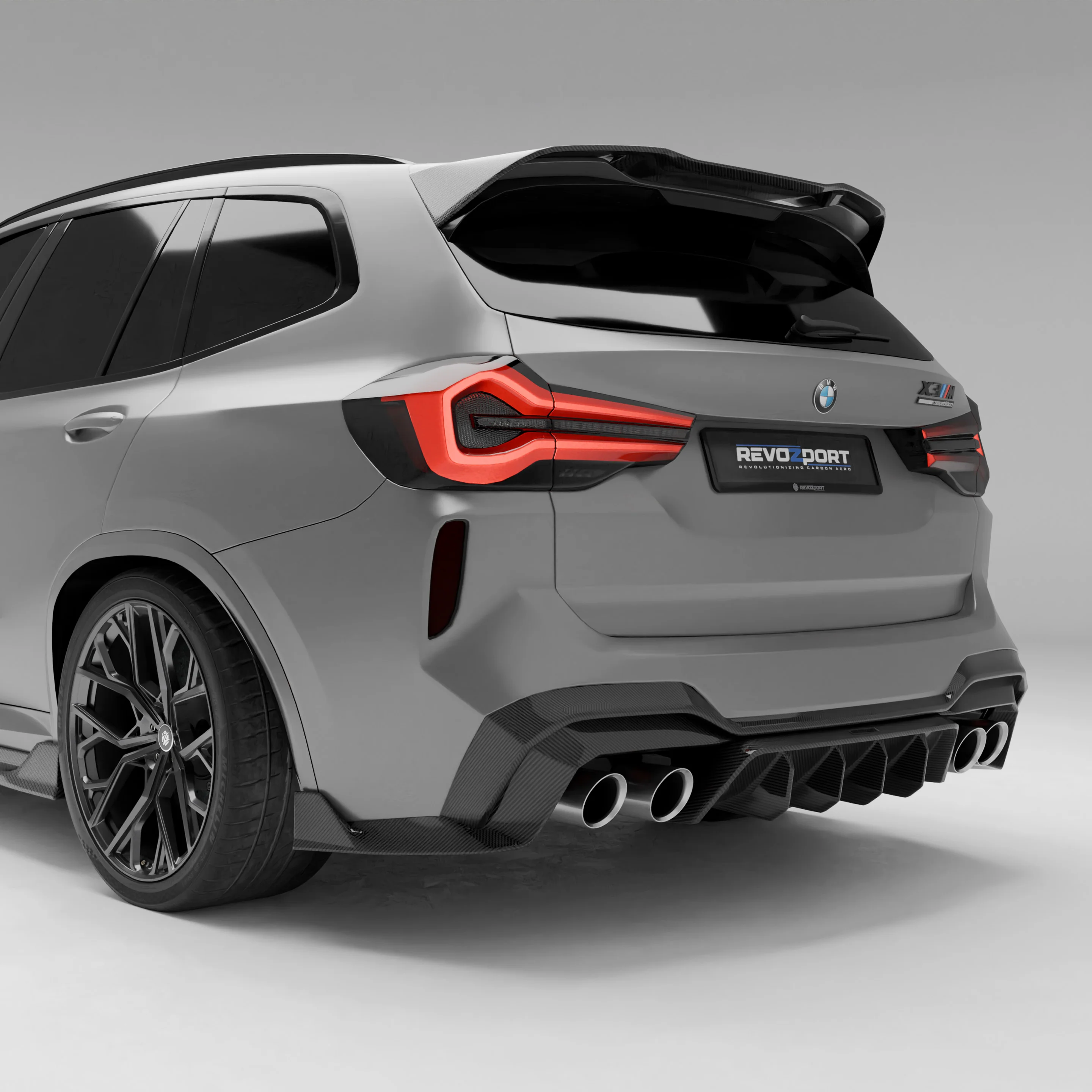 Carbon Fiber Rear Diffuser for BMW X3M F97 LCI thumbnail 2