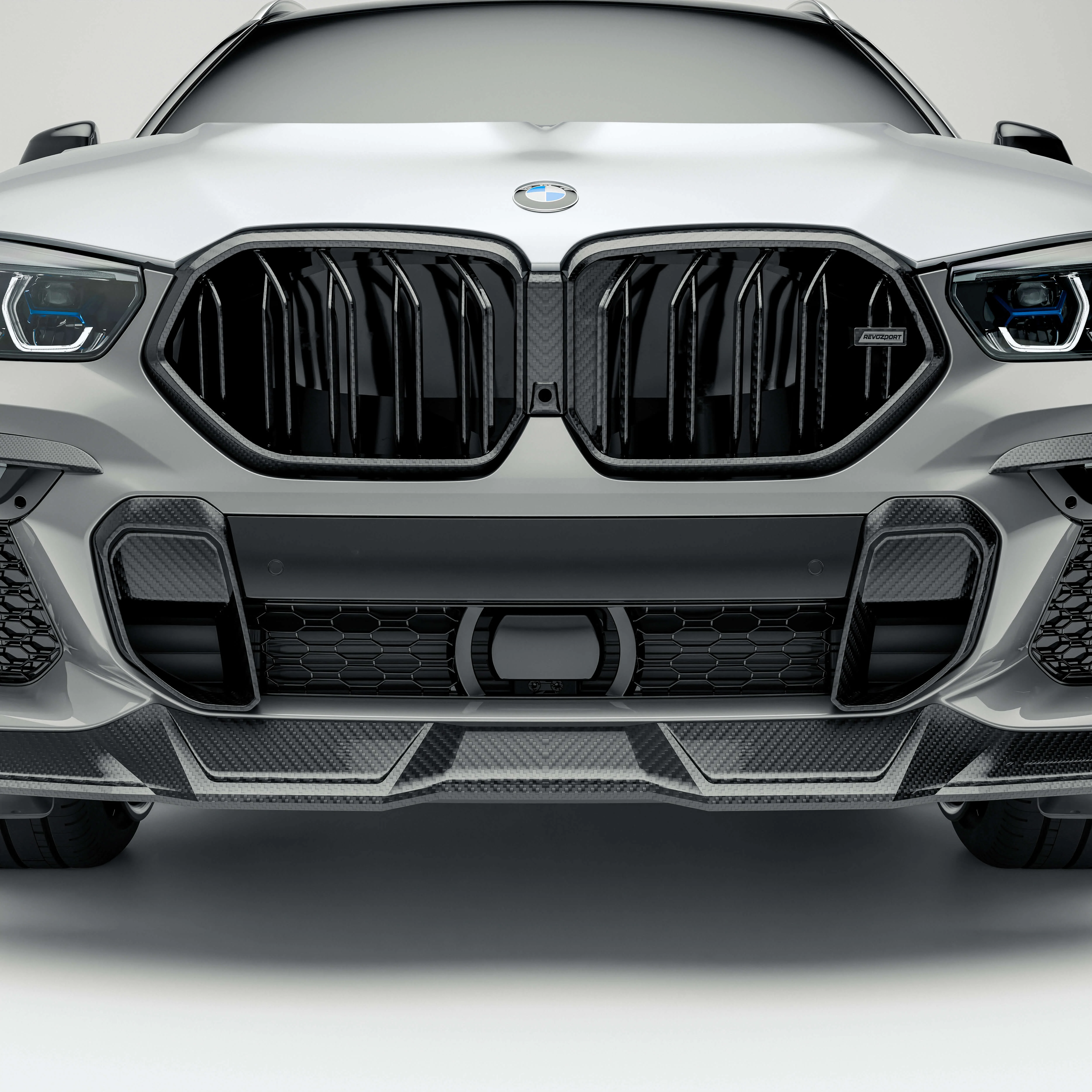 Карбонові повітрозабірники переднього бампера для BMW X6 G06 M Sport thumbnail 7