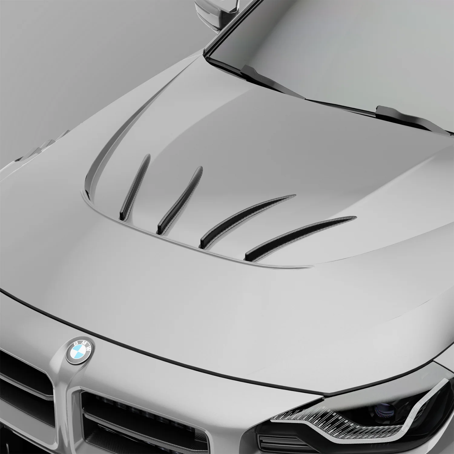 Карбонові аеродинамічні накладки капота для BMW G87 M2 thumbnail 9